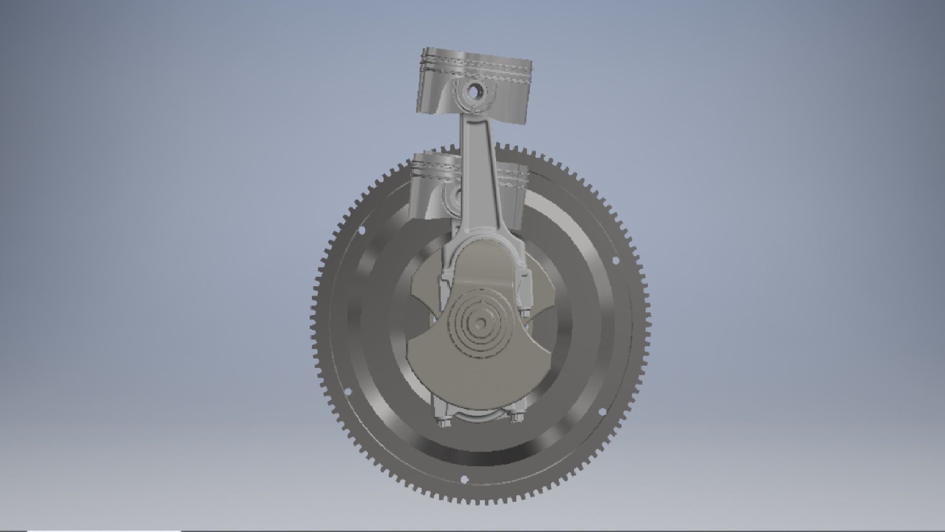 CRANKSHAFT four engine 3D model_3