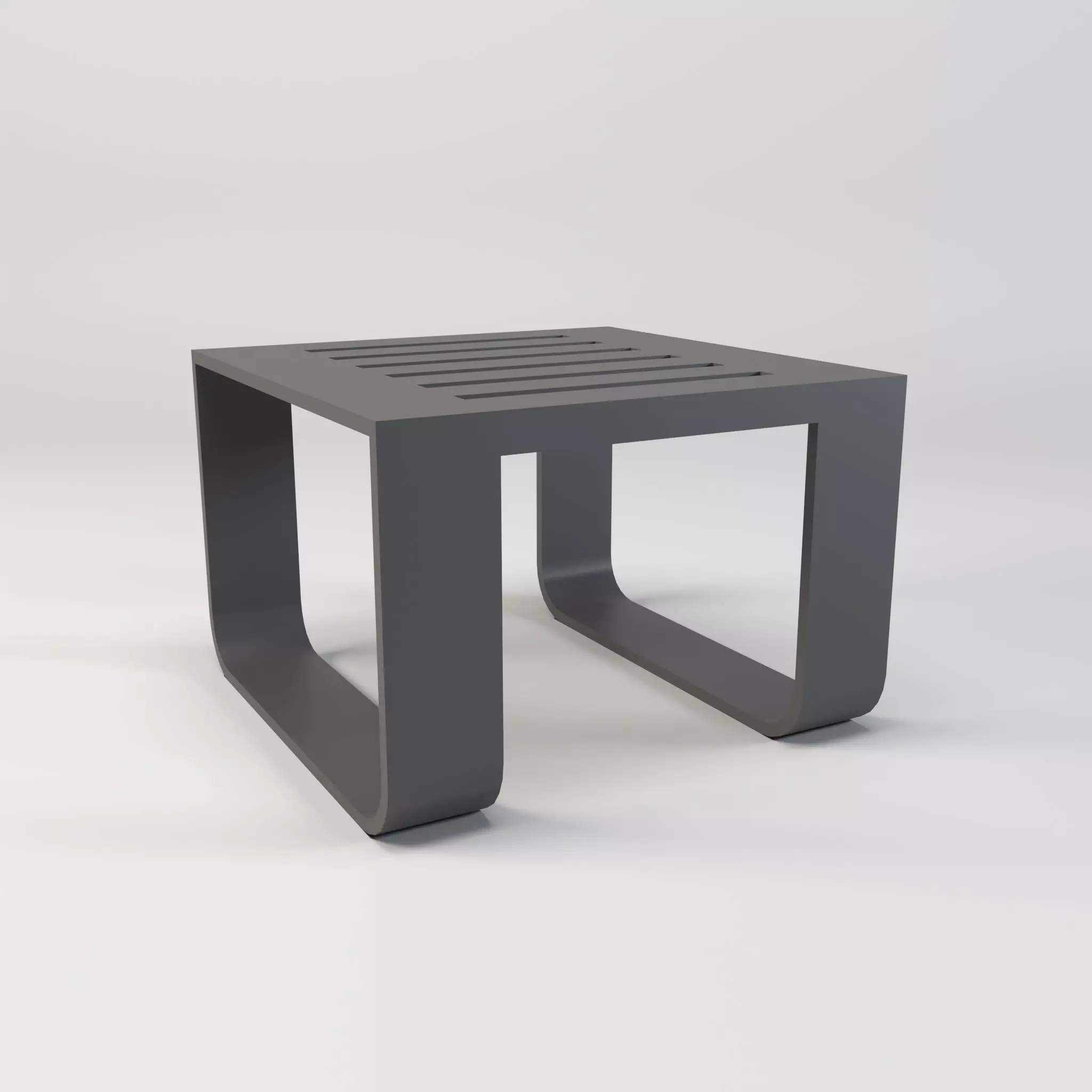 Outdoor End Coffee table Low-poly 3D model_0