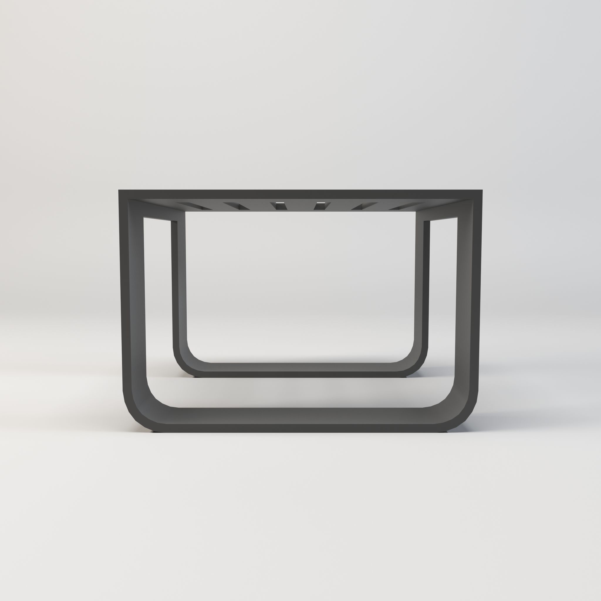 Outdoor End Coffee table Low-poly 3D model_3