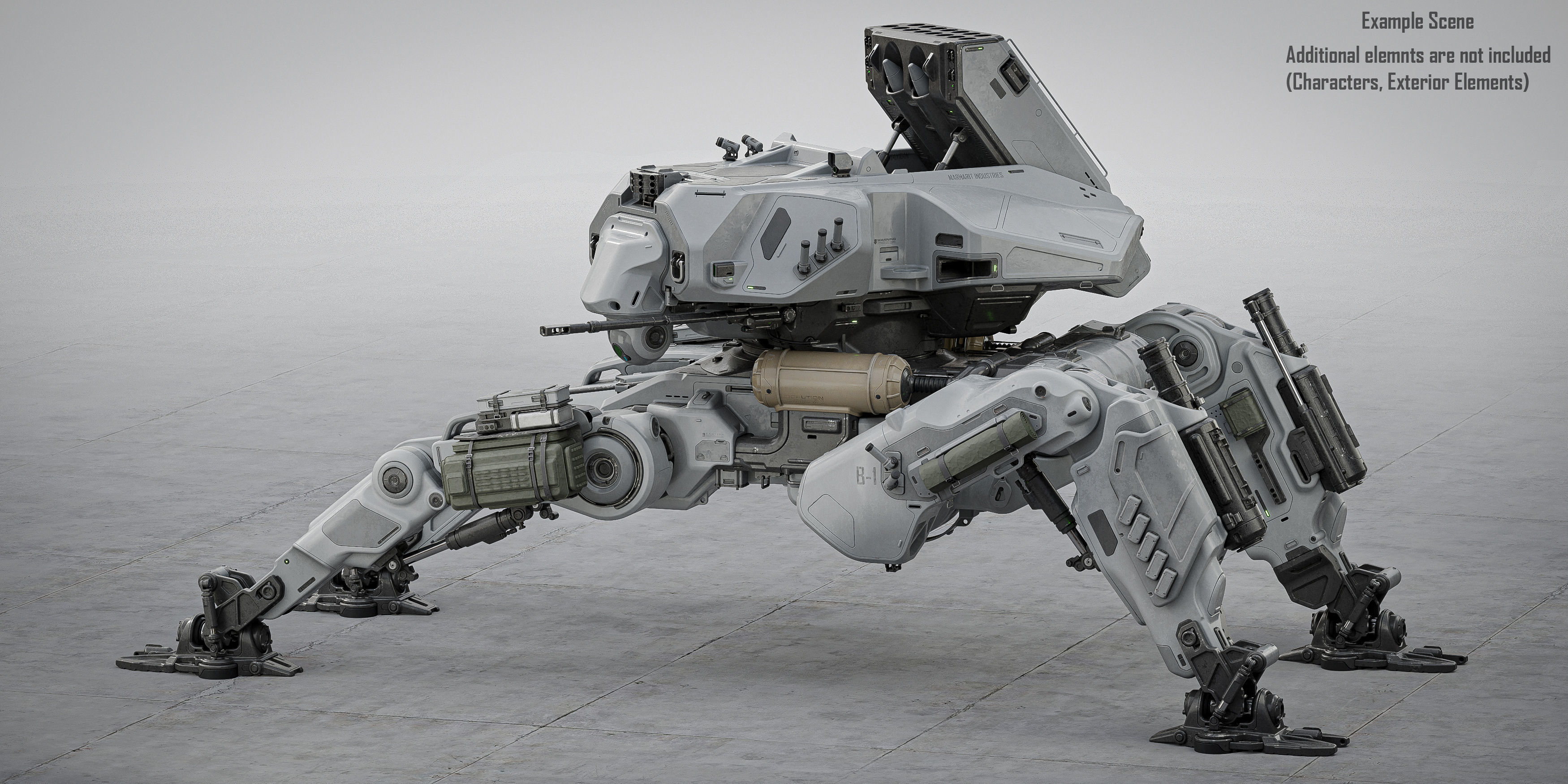 Spider Mech 3D model_2