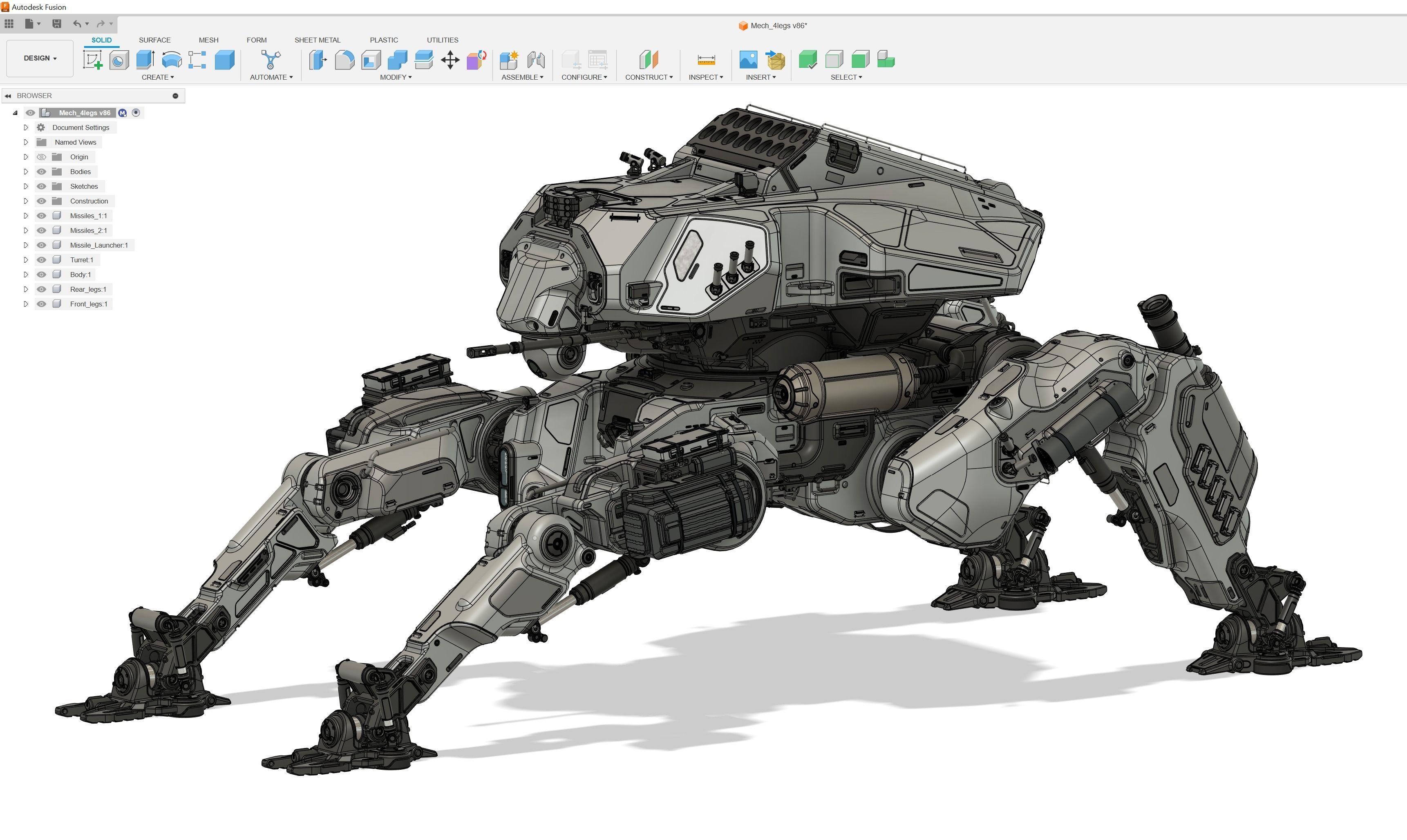 Spider Mech 3D model_9