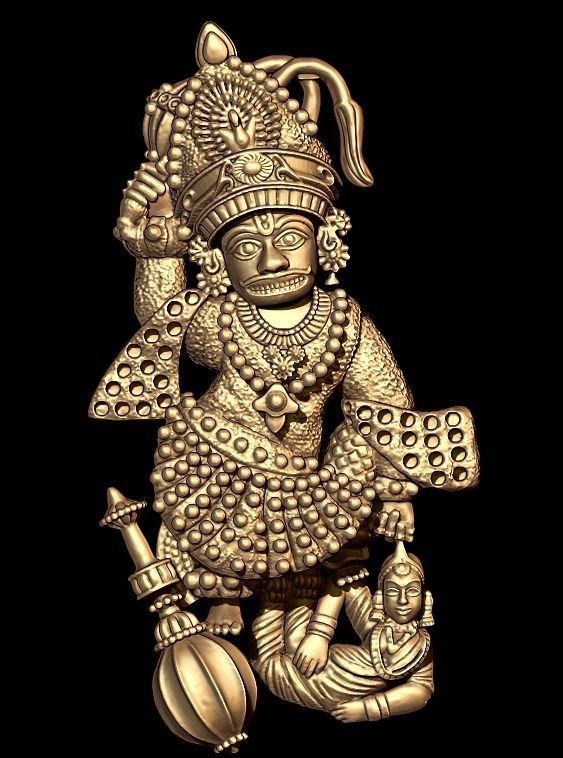 Salangpur Hanuman half3D 3D print model_1