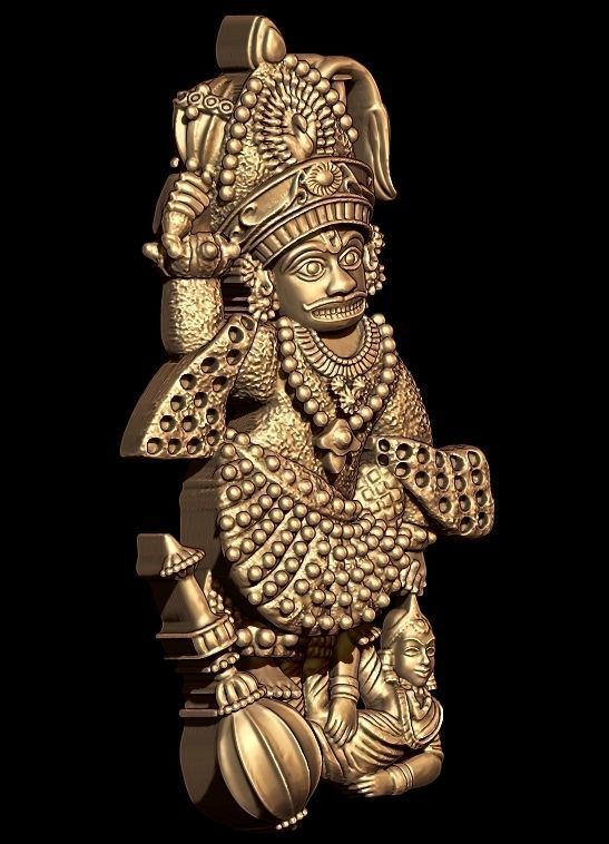 Salangpur Hanuman half3D 3D print model_2