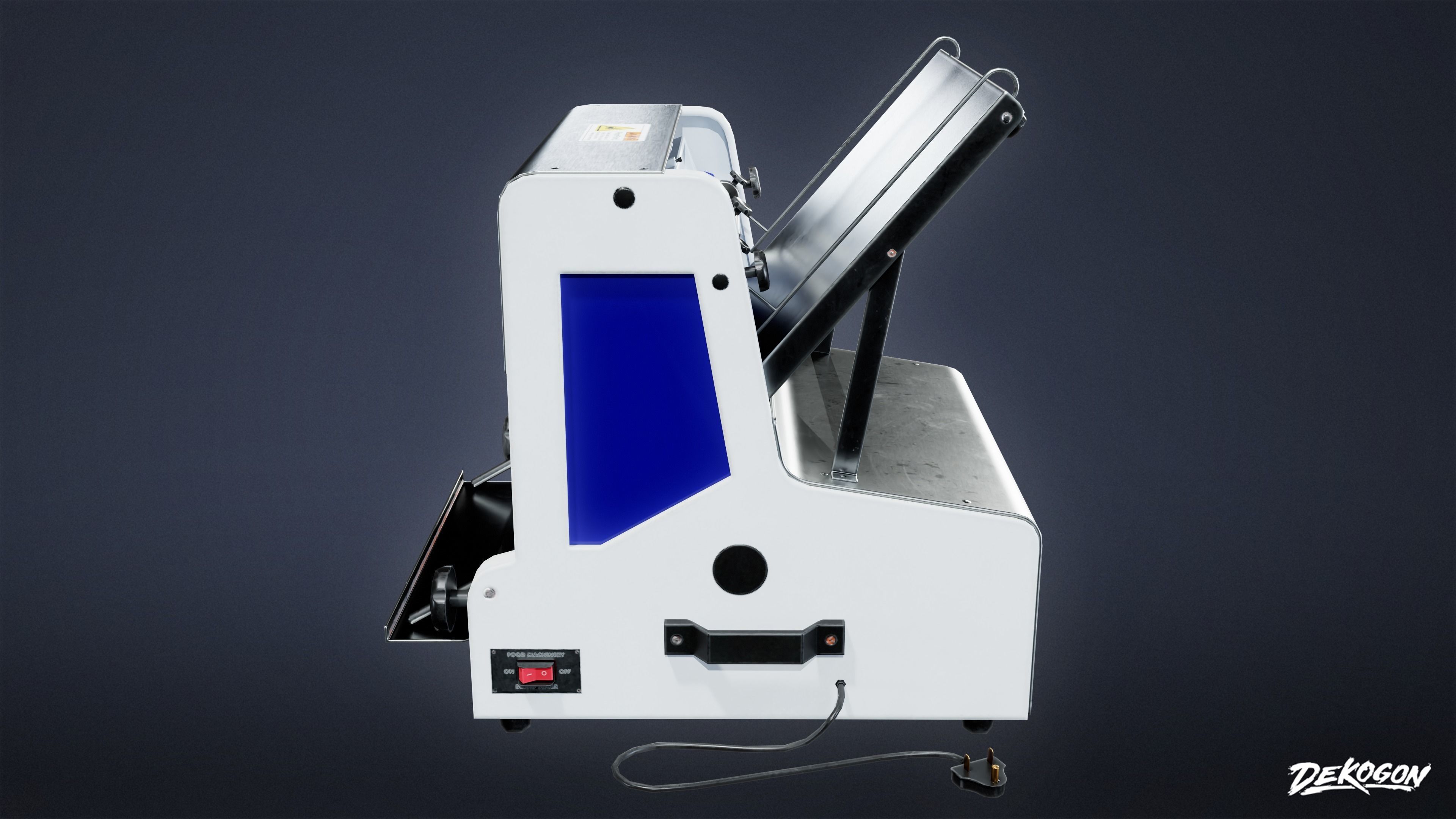 KITCHEN - Bread Slicer 01 - LOW POLY Low-poly 3D model_3