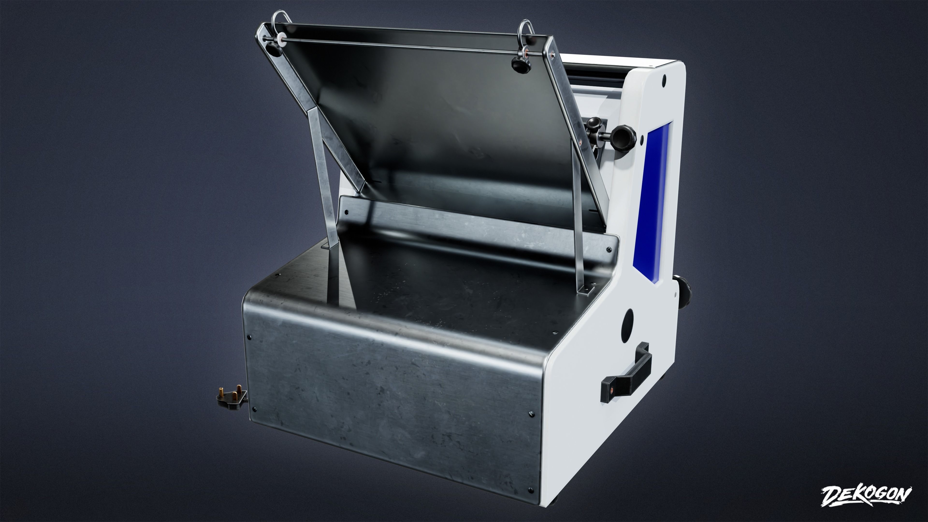 KITCHEN - Bread Slicer 01 - LOW POLY Low-poly 3D model_4