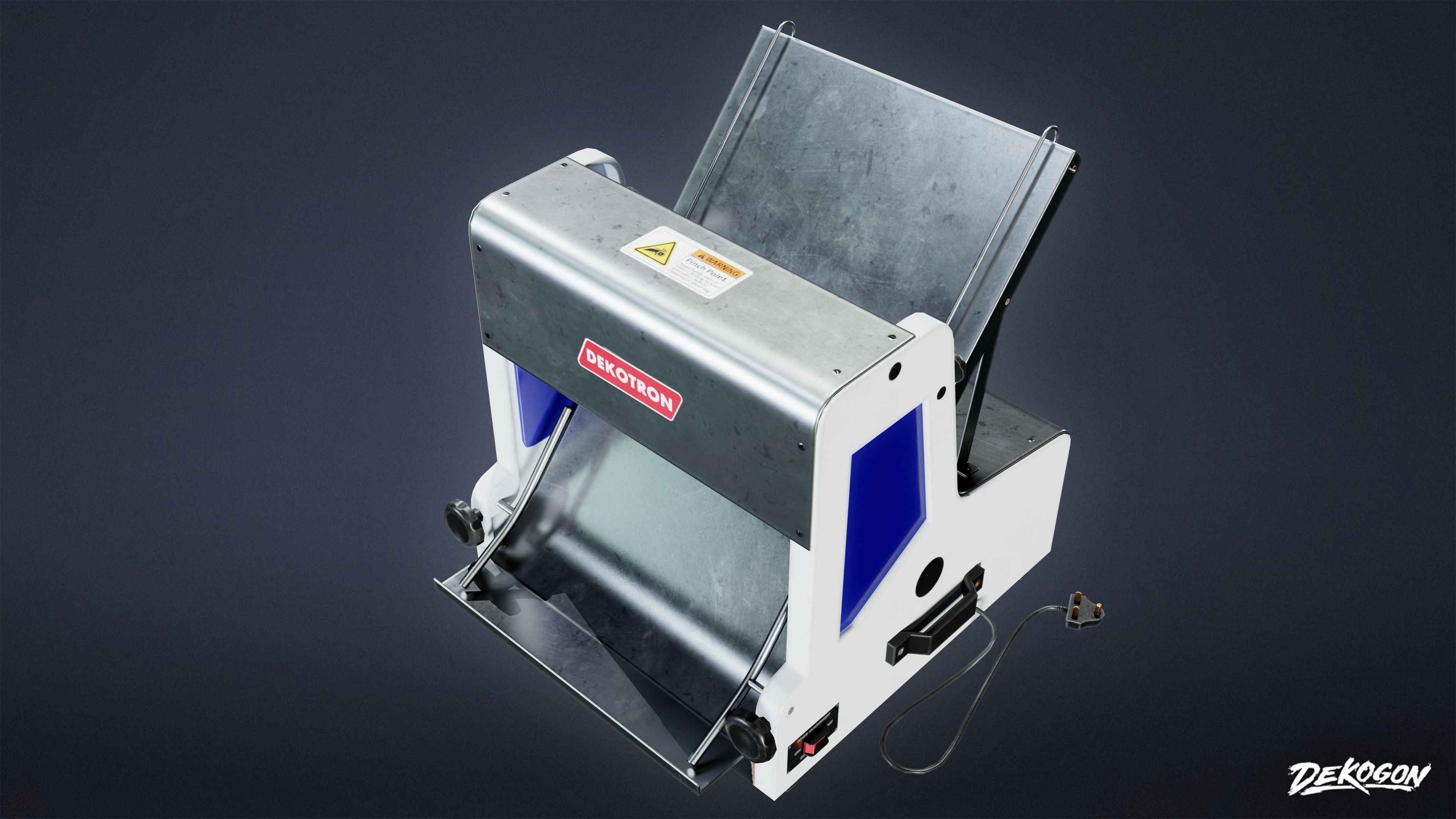 KITCHEN - Bread Slicer 01 - LOW POLY Low-poly 3D model_5