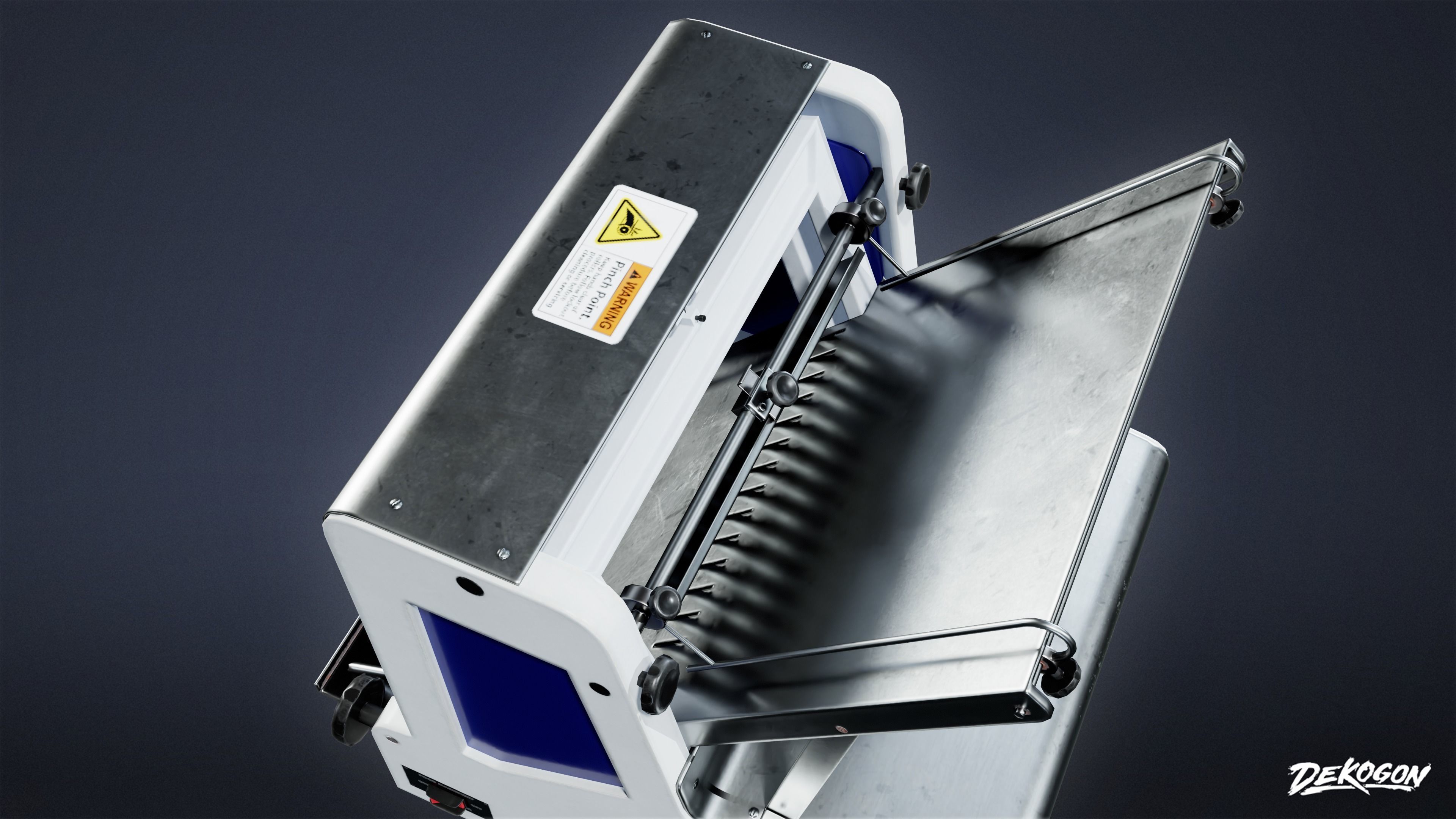 KITCHEN - Bread Slicer 01 - LOW POLY Low-poly 3D model_7