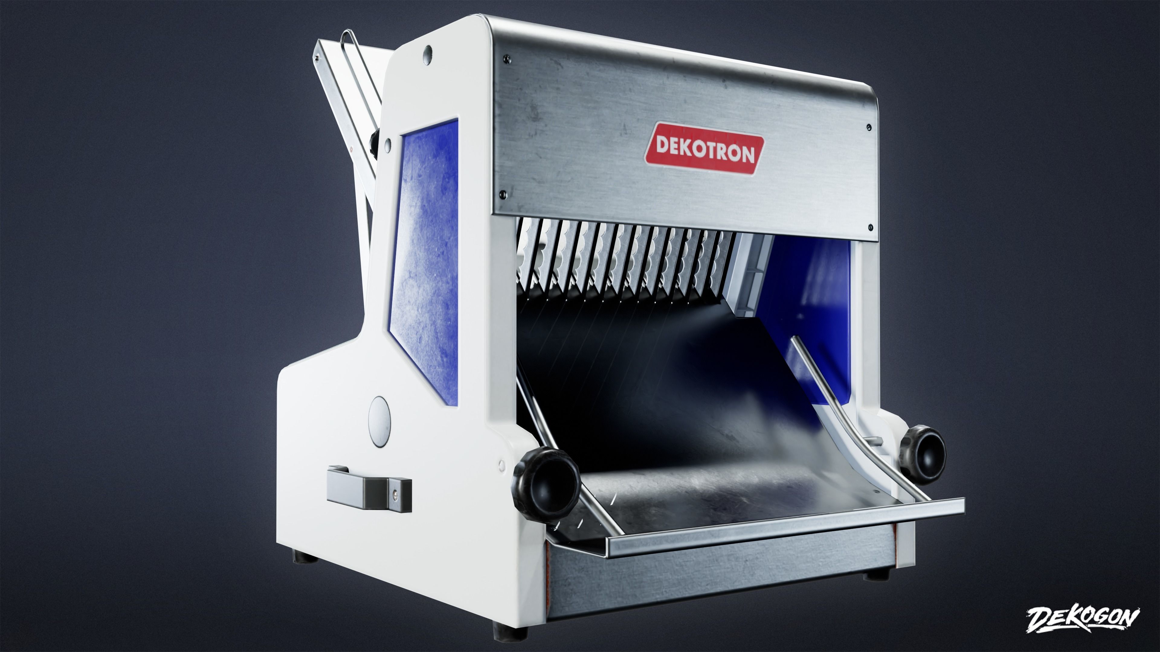 KITCHEN - Bread Slicer 01 - LOW POLY Low-poly 3D model_6