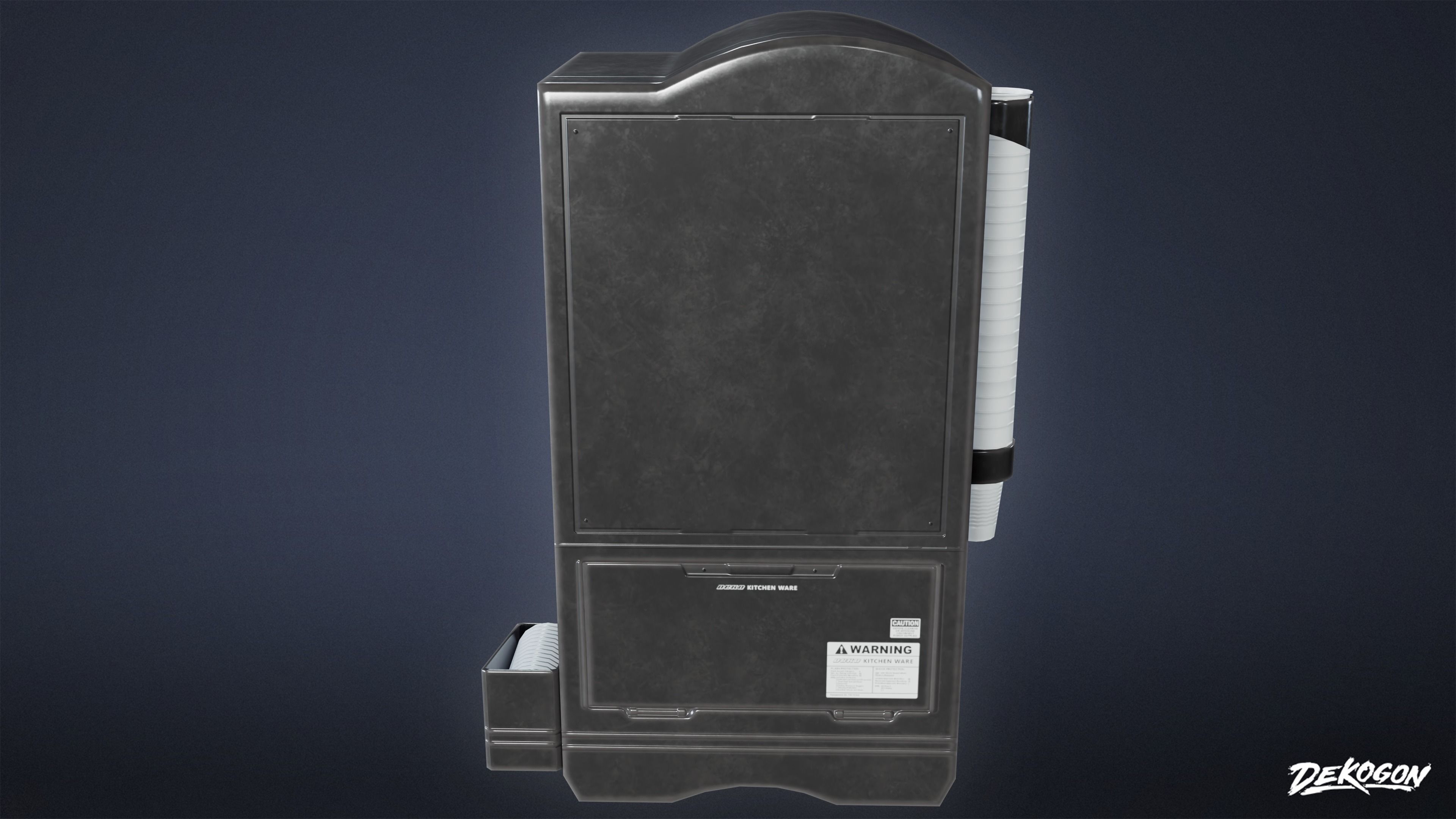 KITCHEN - Coffee Machine 01 - LOW POLY Low-poly 3D model_4