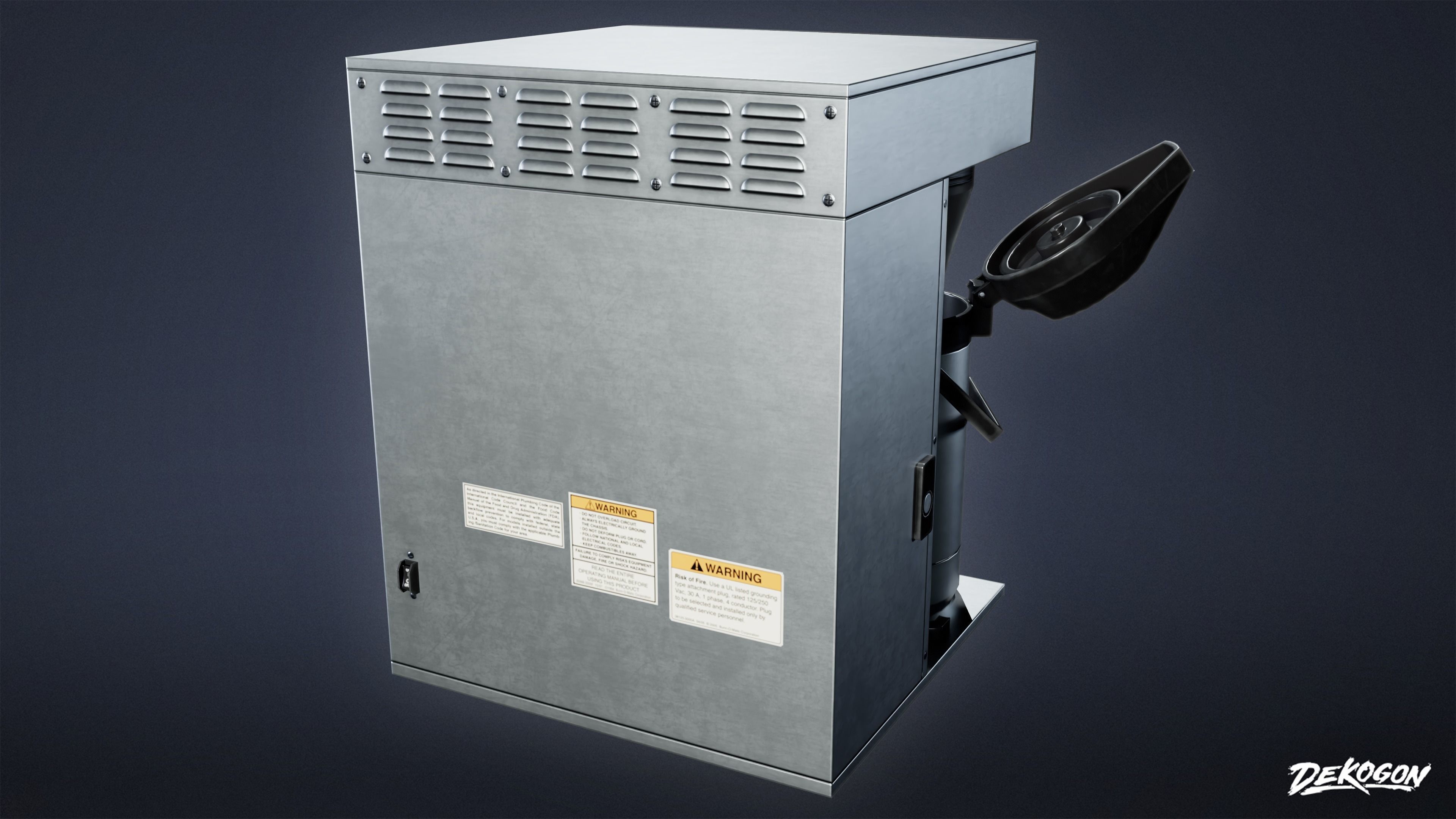 KITCHEN - Coffee Machine 02 - LOW POLY Low-poly 3D model_3