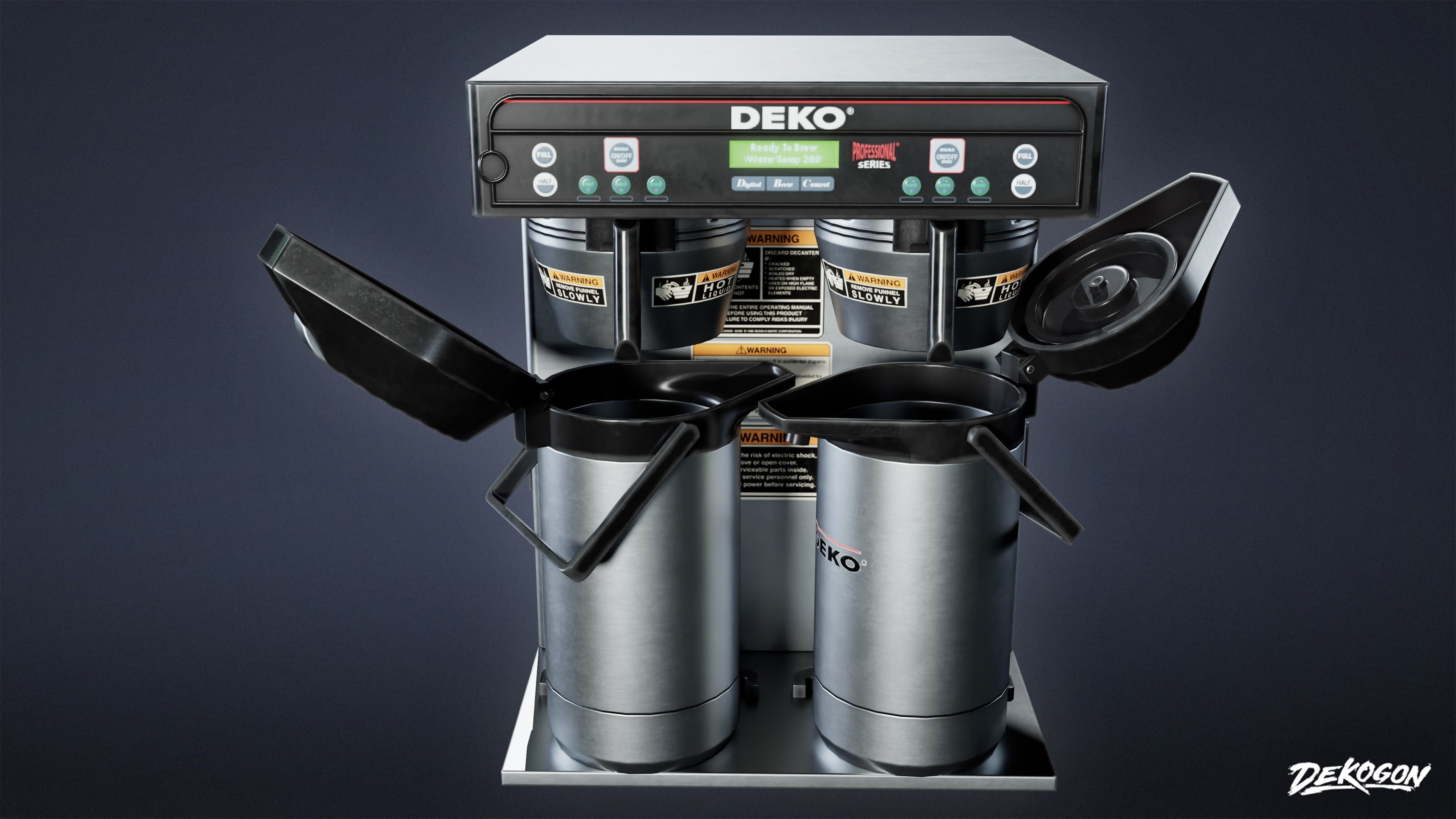 KITCHEN - Coffee Machine 02 - LOW POLY Low-poly 3D model_1