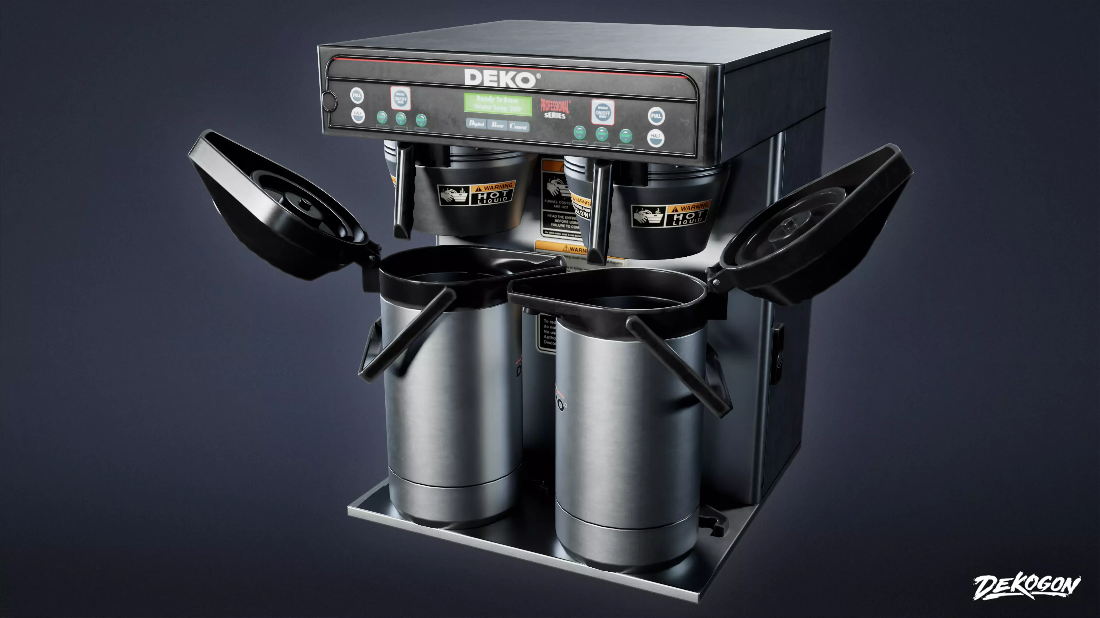 KITCHEN - Coffee Machine 02 - LOW POLY Low-poly 3D model_0