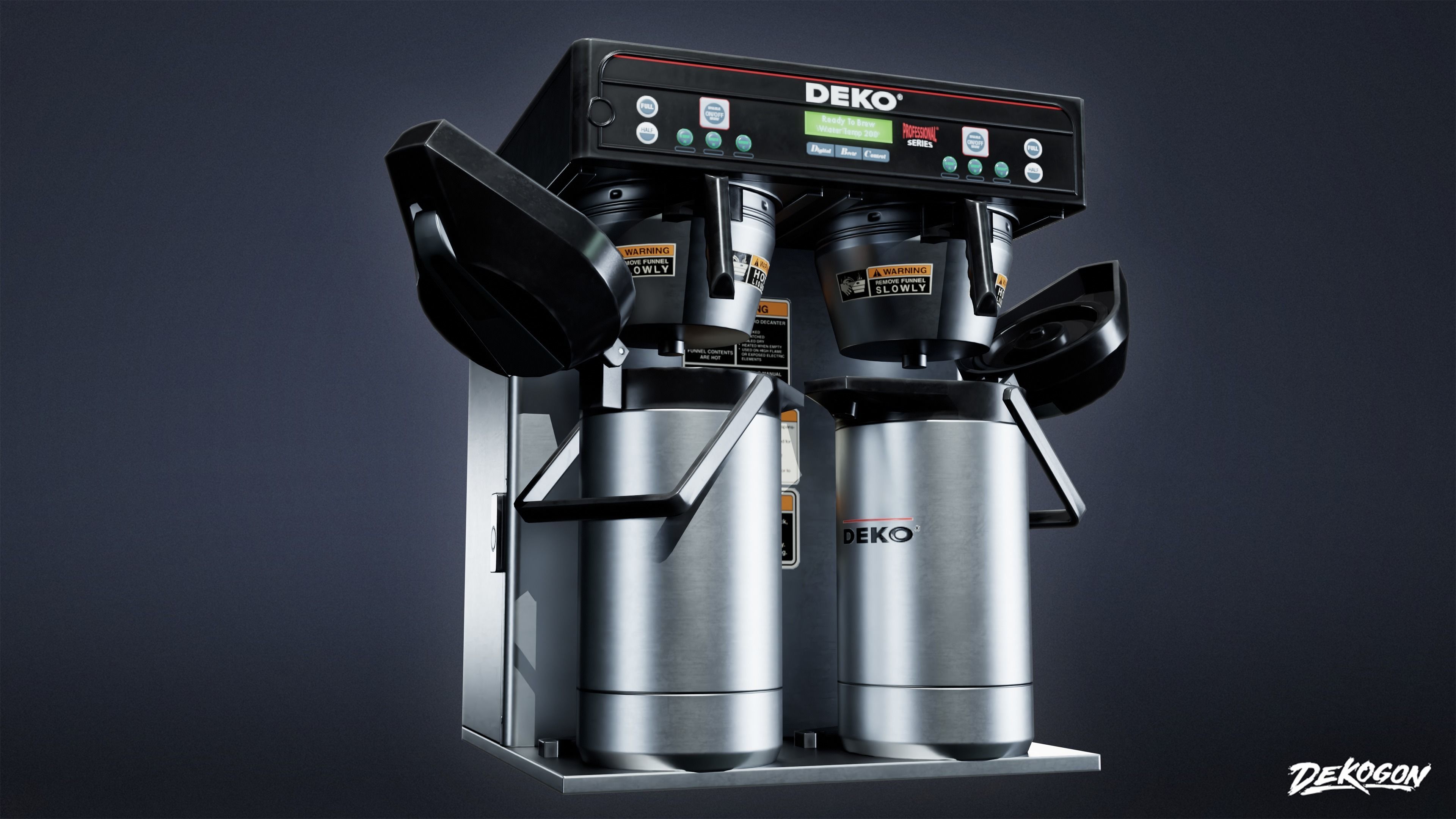 KITCHEN - Coffee Machine 02 - LOW POLY Low-poly 3D model_5