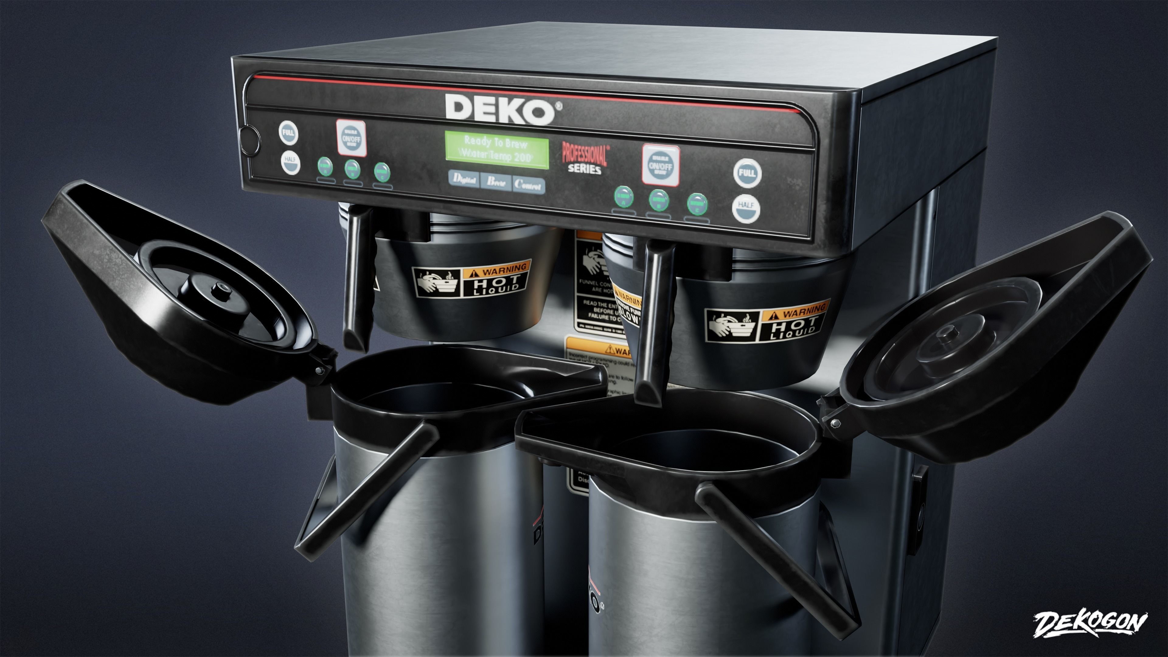 KITCHEN - Coffee Machine 02 - LOW POLY Low-poly 3D model_7