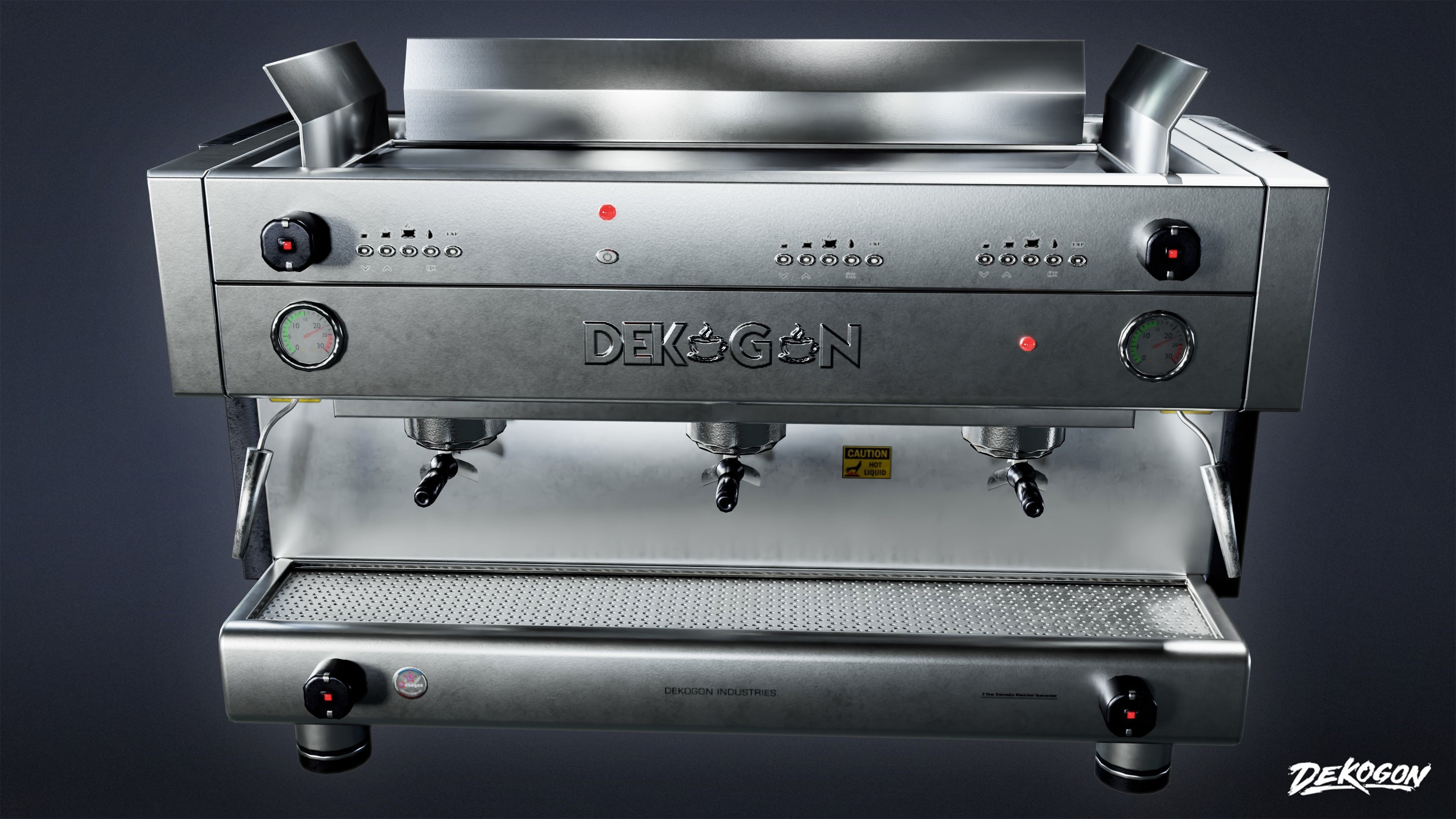 KITCHEN - Coffee Maker 01 - LOW POLY Low-poly 3D model_2