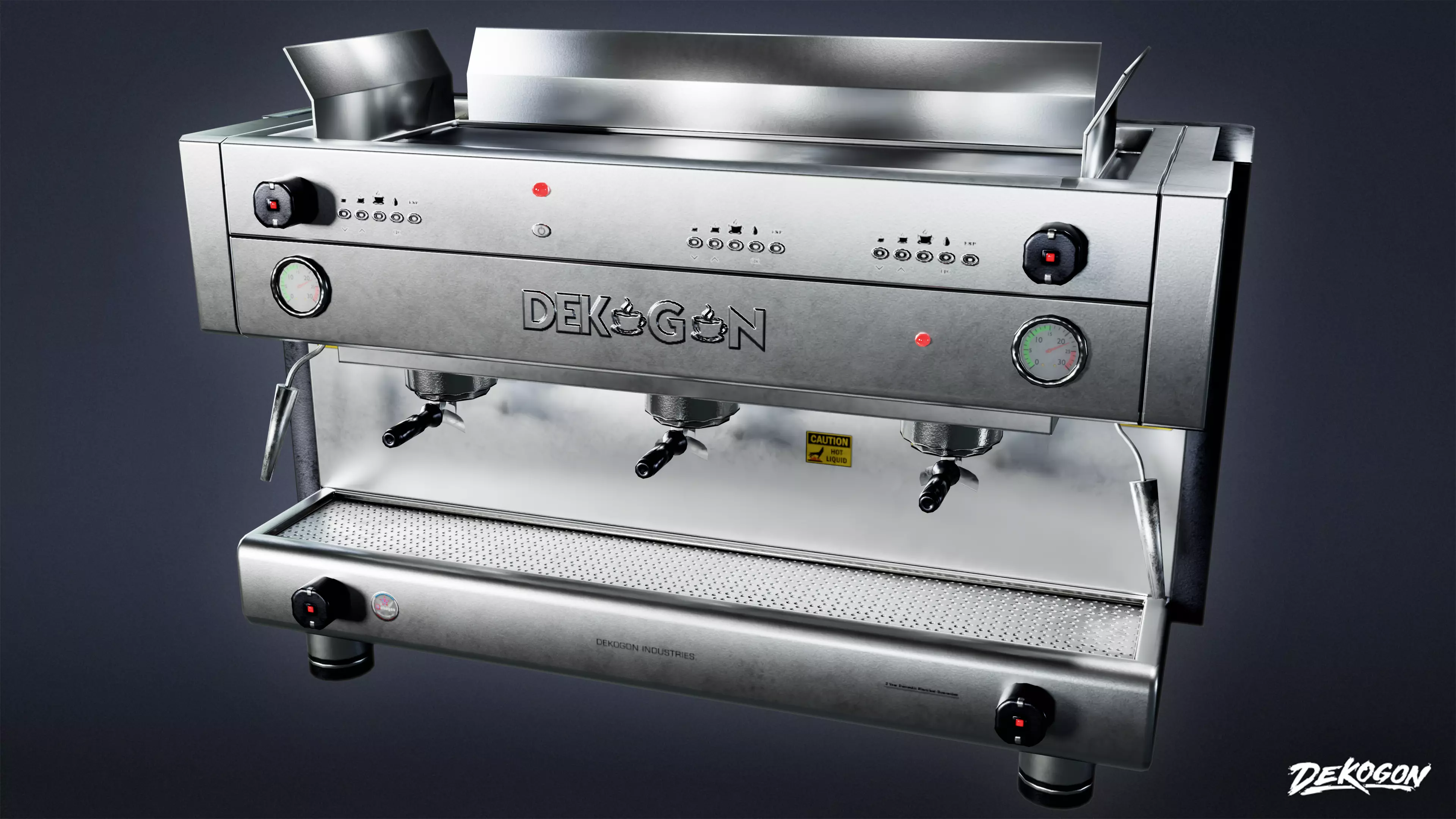 KITCHEN - Coffee Maker 01 - LOW POLY Low-poly 3D model_0