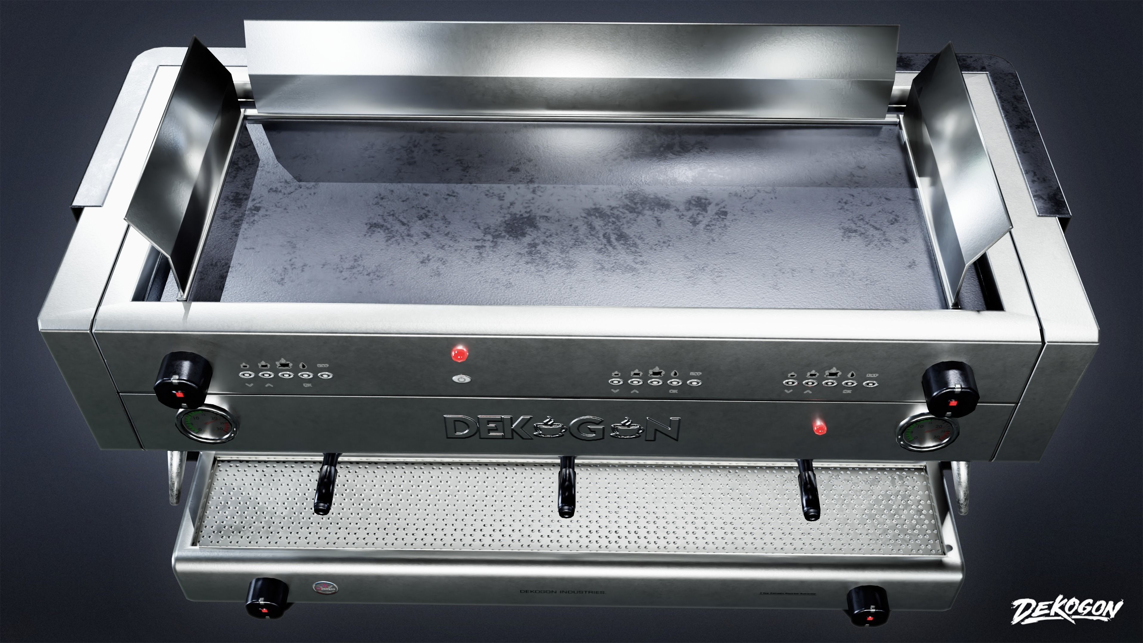 KITCHEN - Coffee Maker 01 - LOW POLY Low-poly 3D model_6