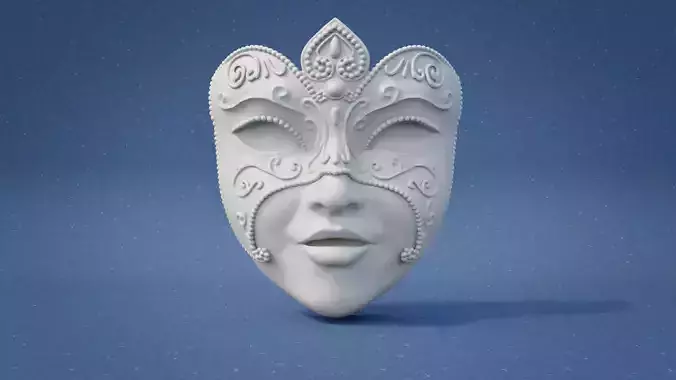 Hanging Prop - Carnival Gold Mask