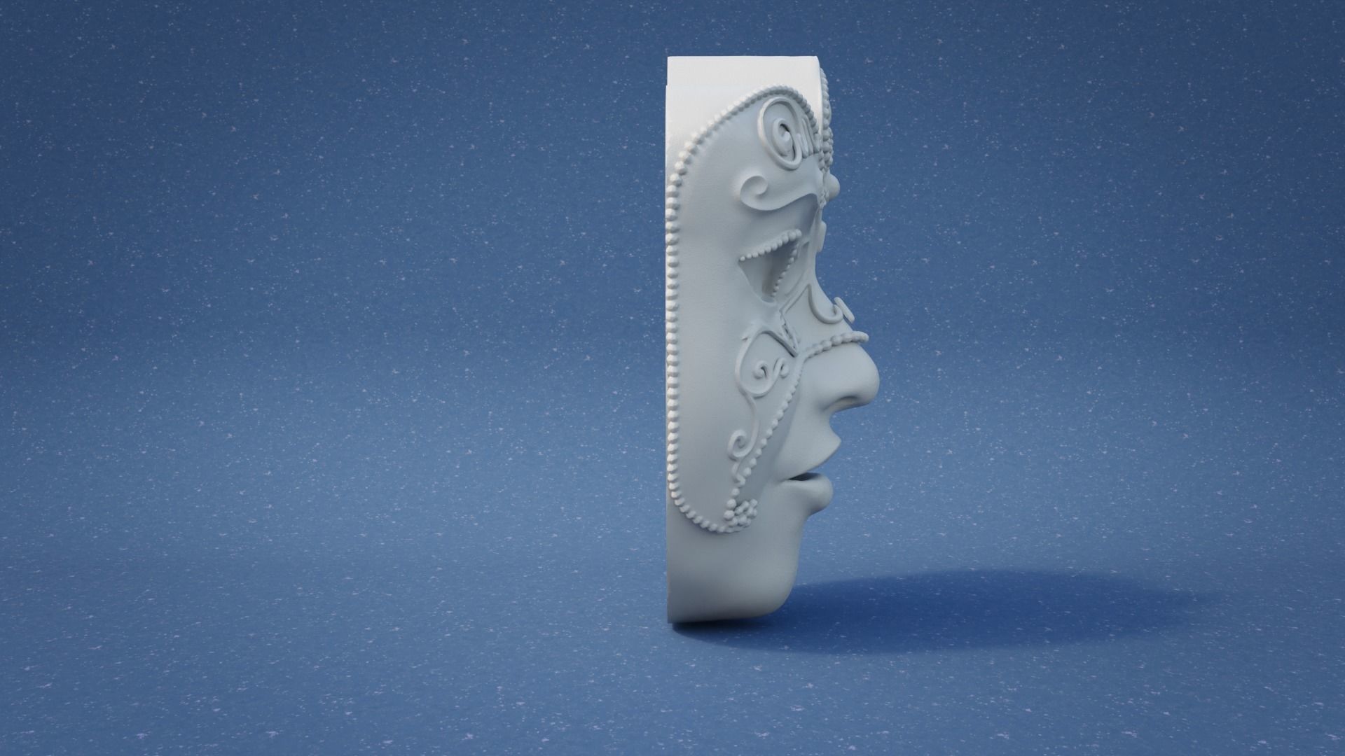 Hanging Prop - Carnival Gold Mask 3D print model_6