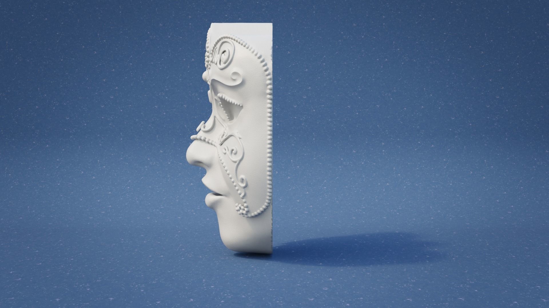 Hanging Prop - Carnival Gold Mask 3D print model_2