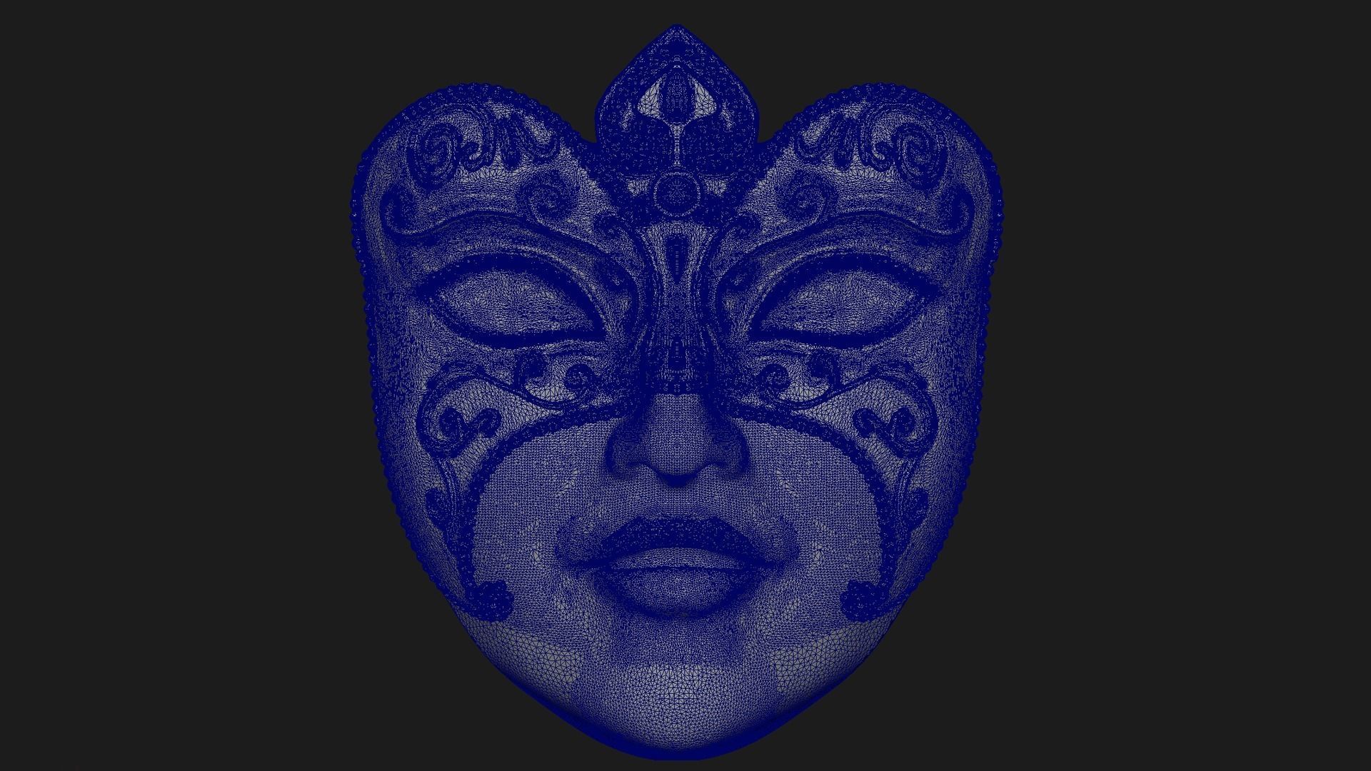 Hanging Prop - Carnival Gold Mask 3D print model_8