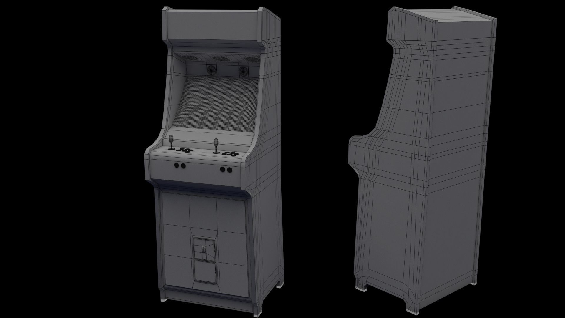 Borne arcade 3D model_2