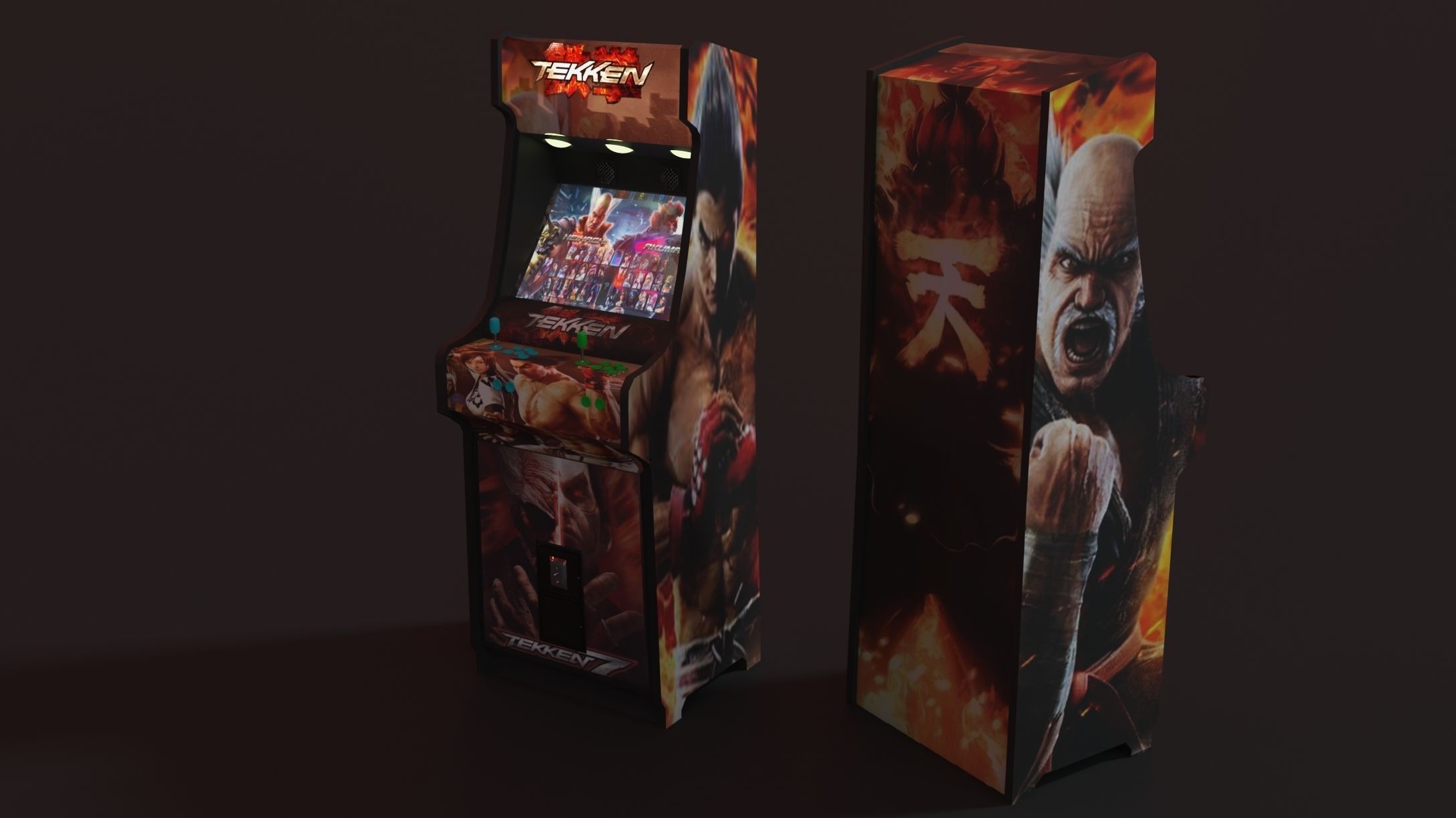 Borne arcade 3D model_1