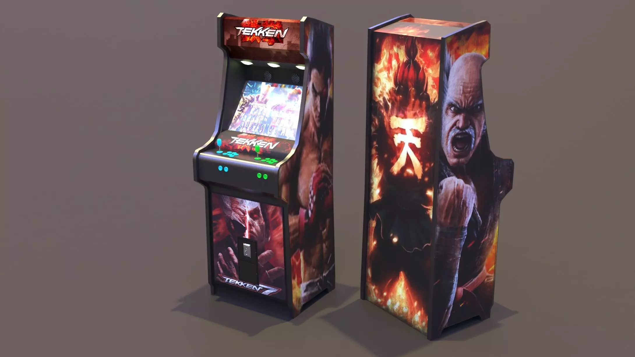 Borne arcade 3D model_0