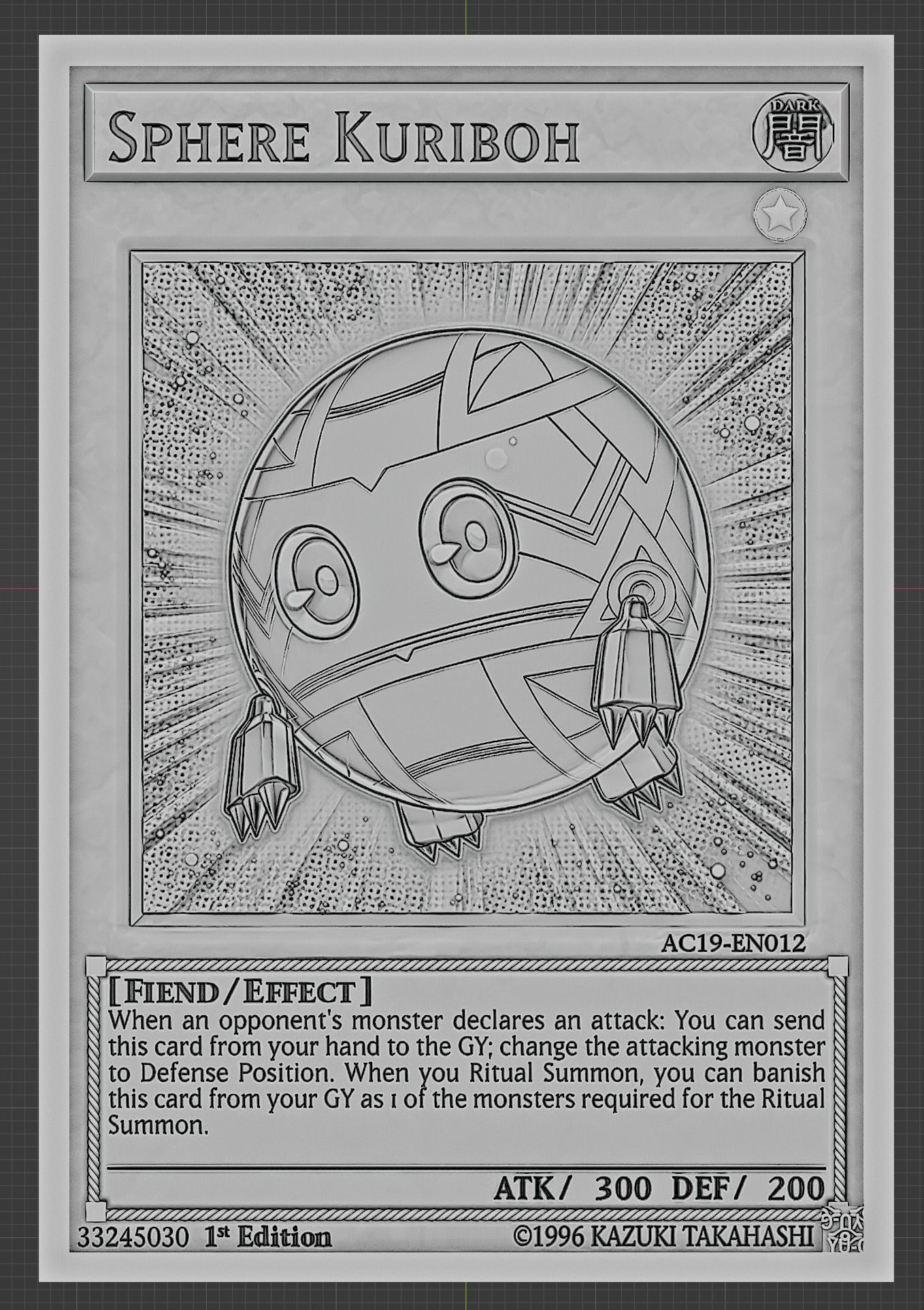 SPHERE KURIBOH - YU-GI-OH 3D print model_3