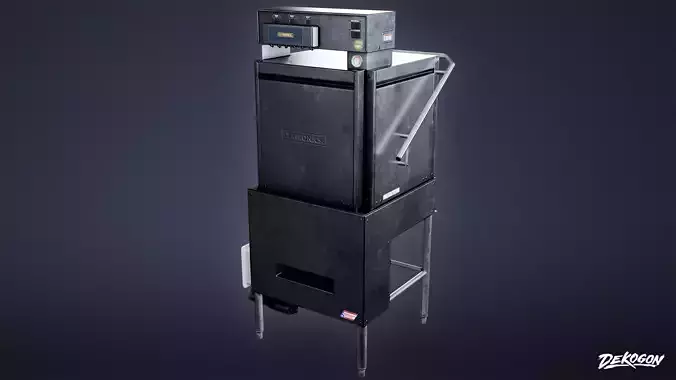 KITCHEN - Dishwasher 01 - LOW POLY Low-poly 3D model