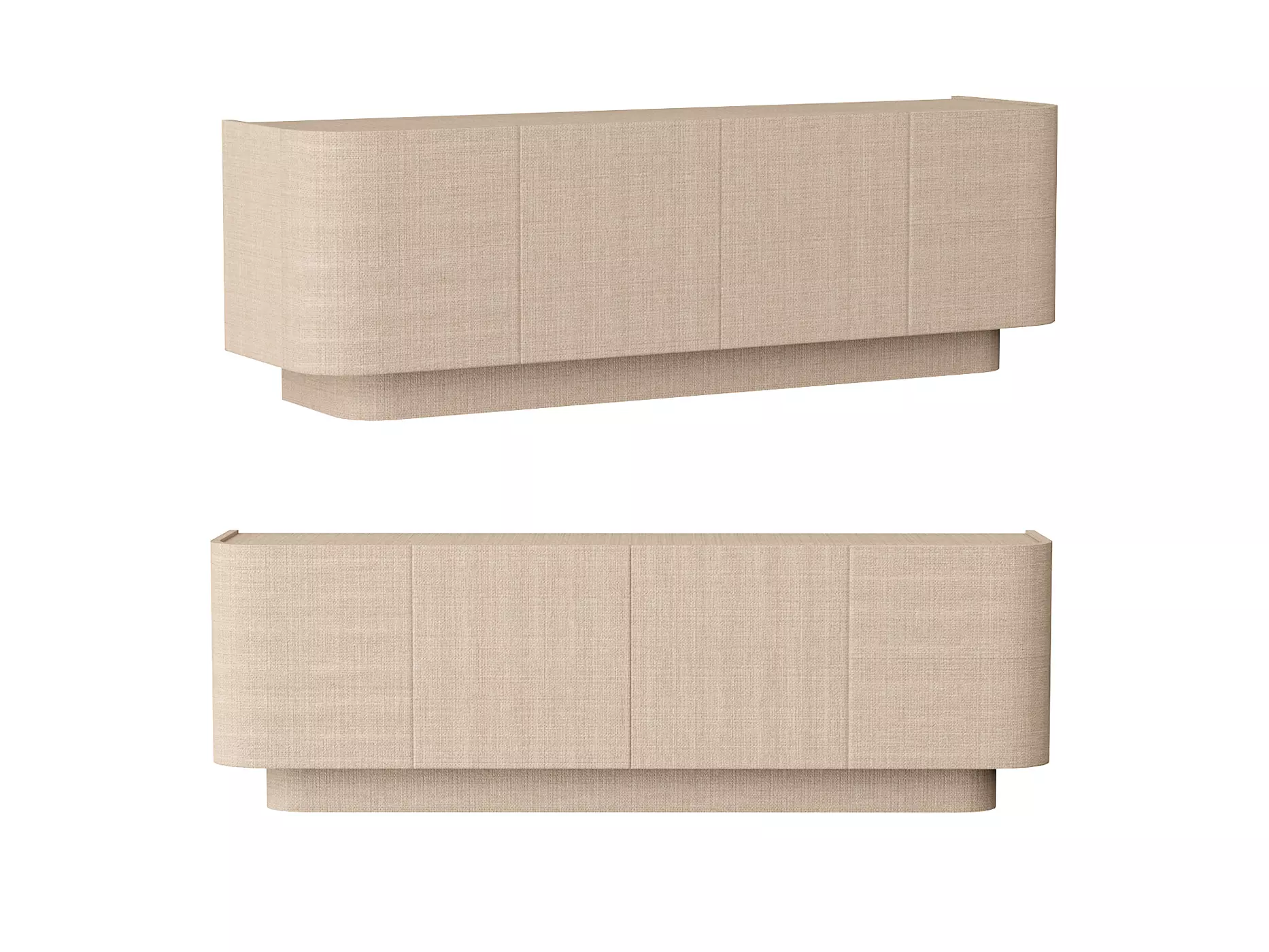 Westelm Solstice Media Console 3D model_0