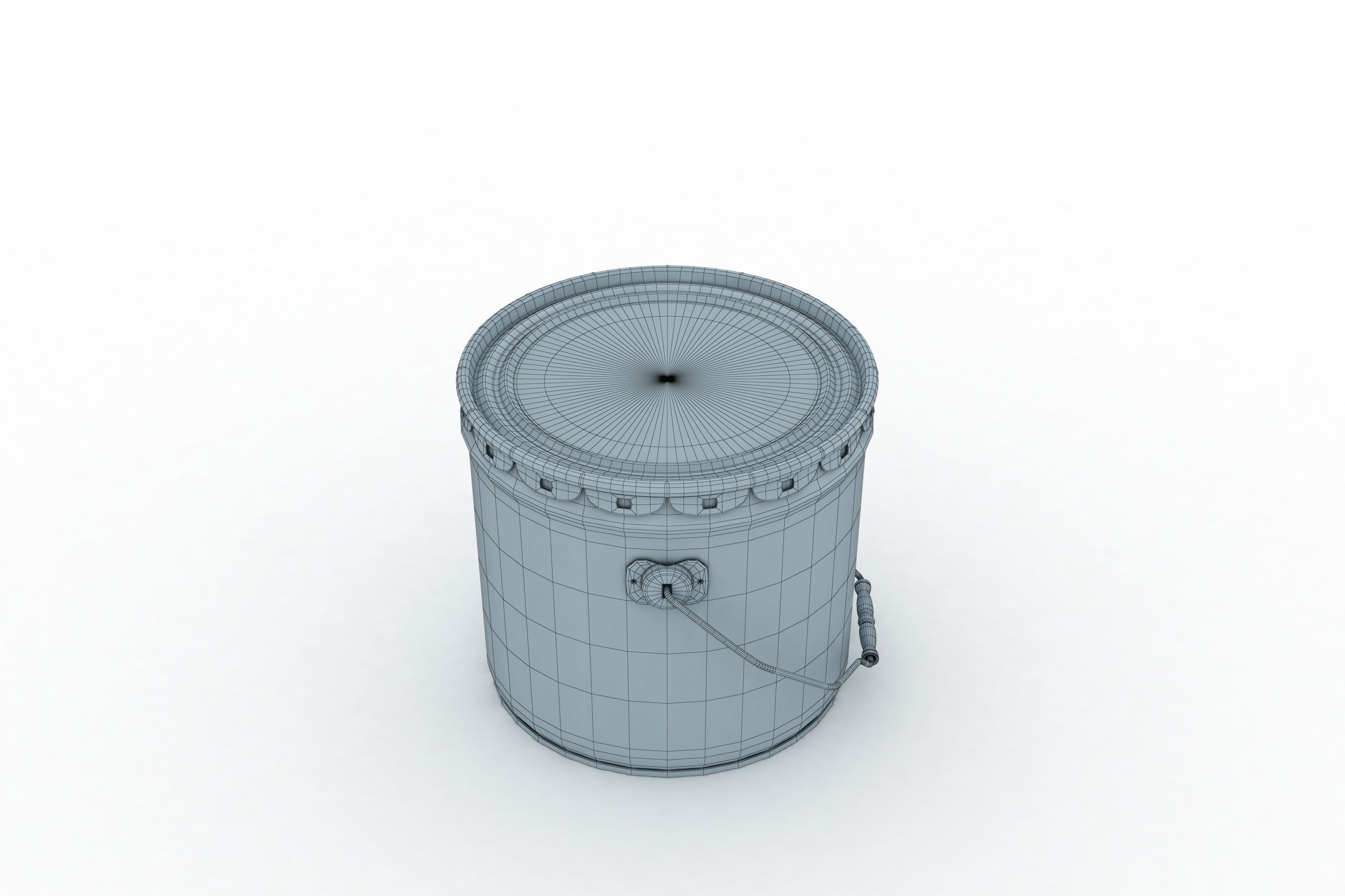 Metal Paint Bucket 3 Gallon Mockup 3D model 3D model_14