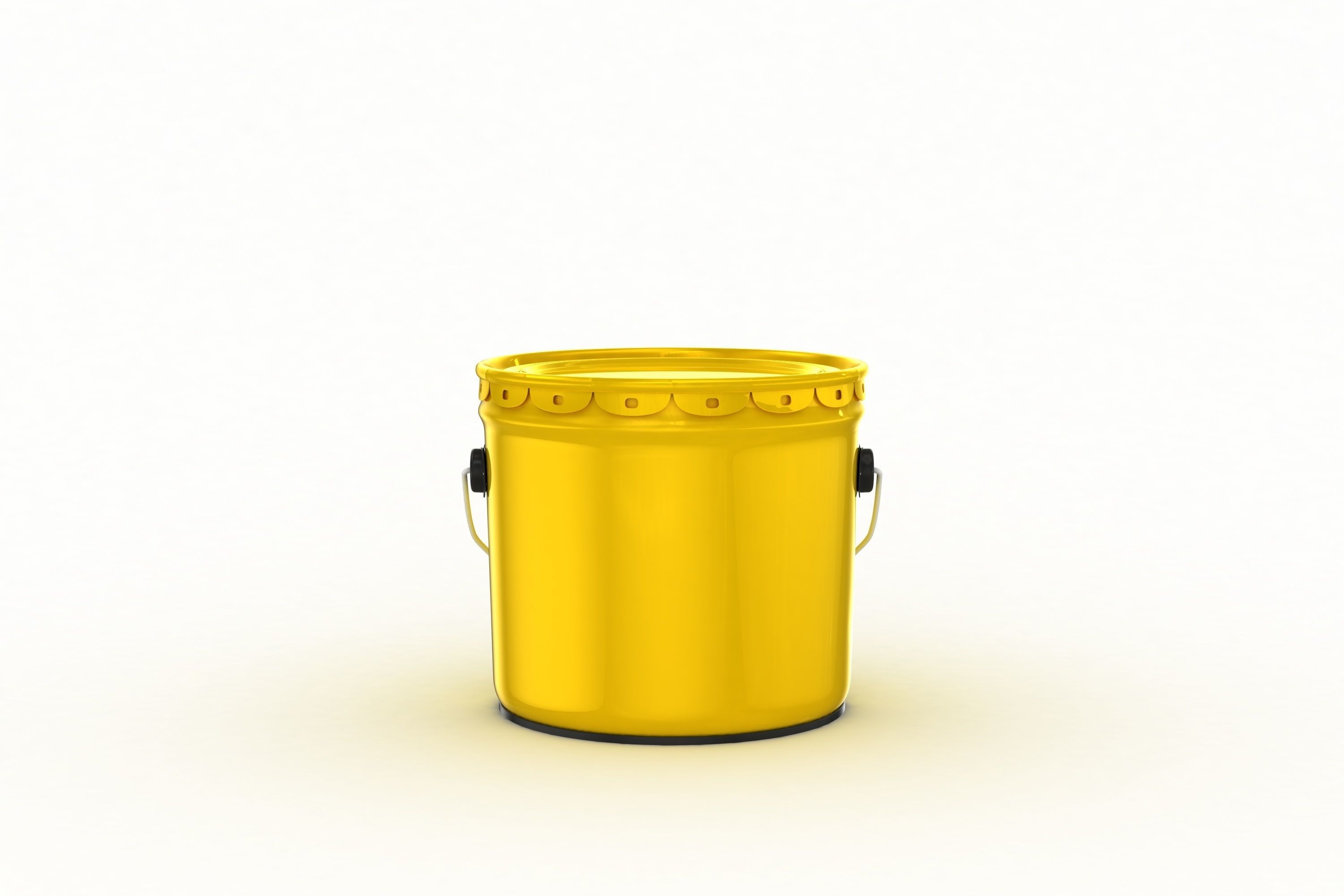 Metal Paint Bucket 3 Gallon Mockup 3D model 3D model_2