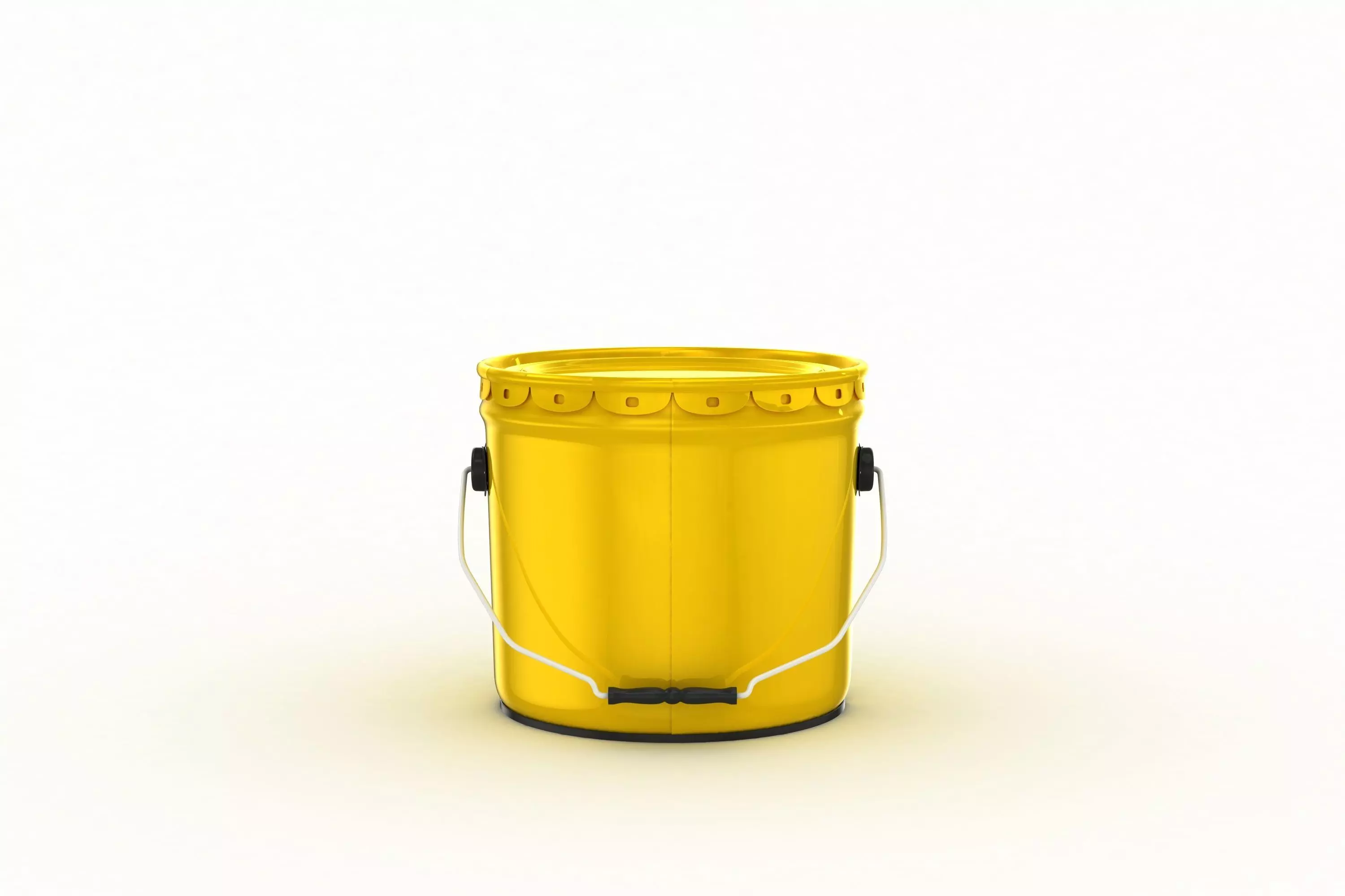 Metal Paint Bucket 3 Gallon Mockup 3D model 3D model_0