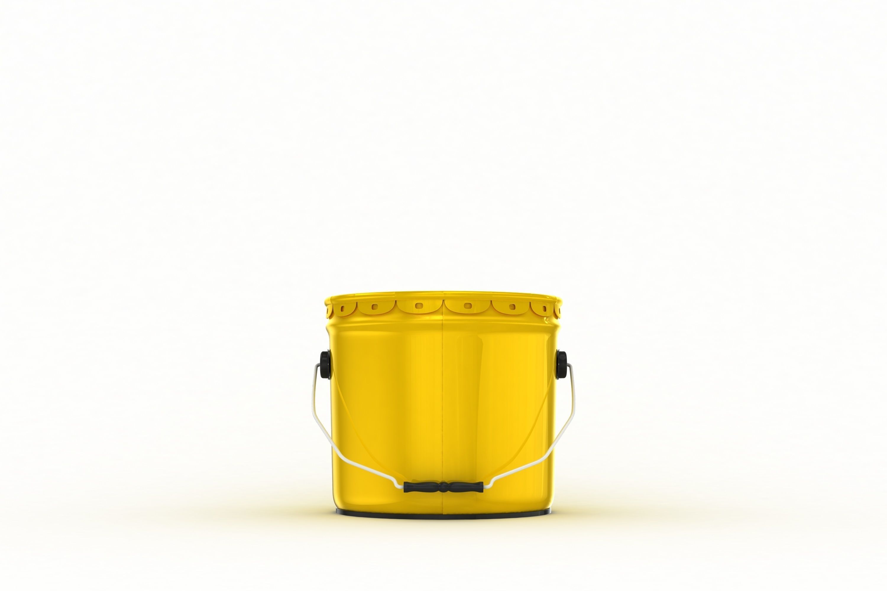 Metal Paint Bucket 3 Gallon Mockup 3D model 3D model_7