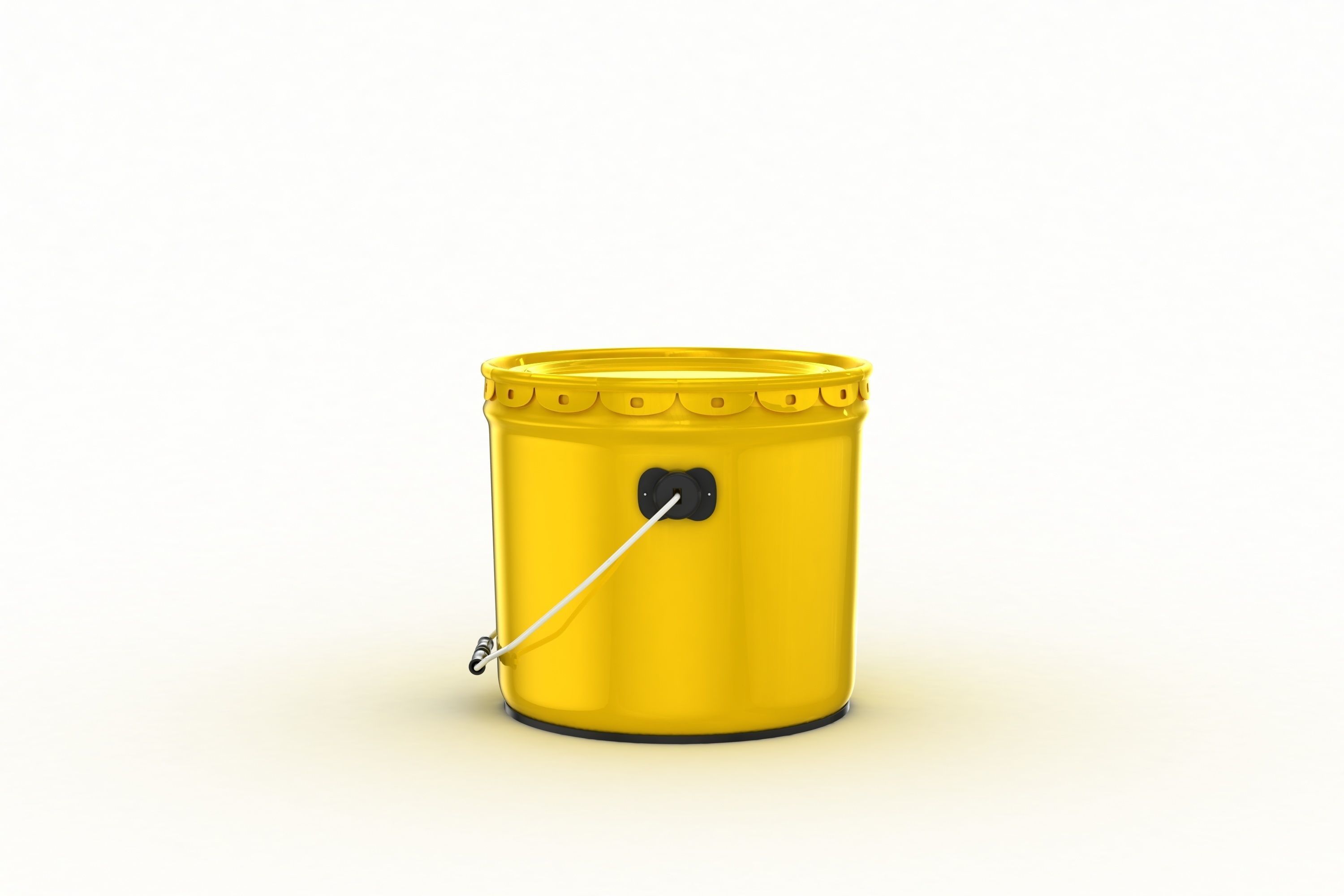 Metal Paint Bucket 3 Gallon Mockup 3D model 3D model_4