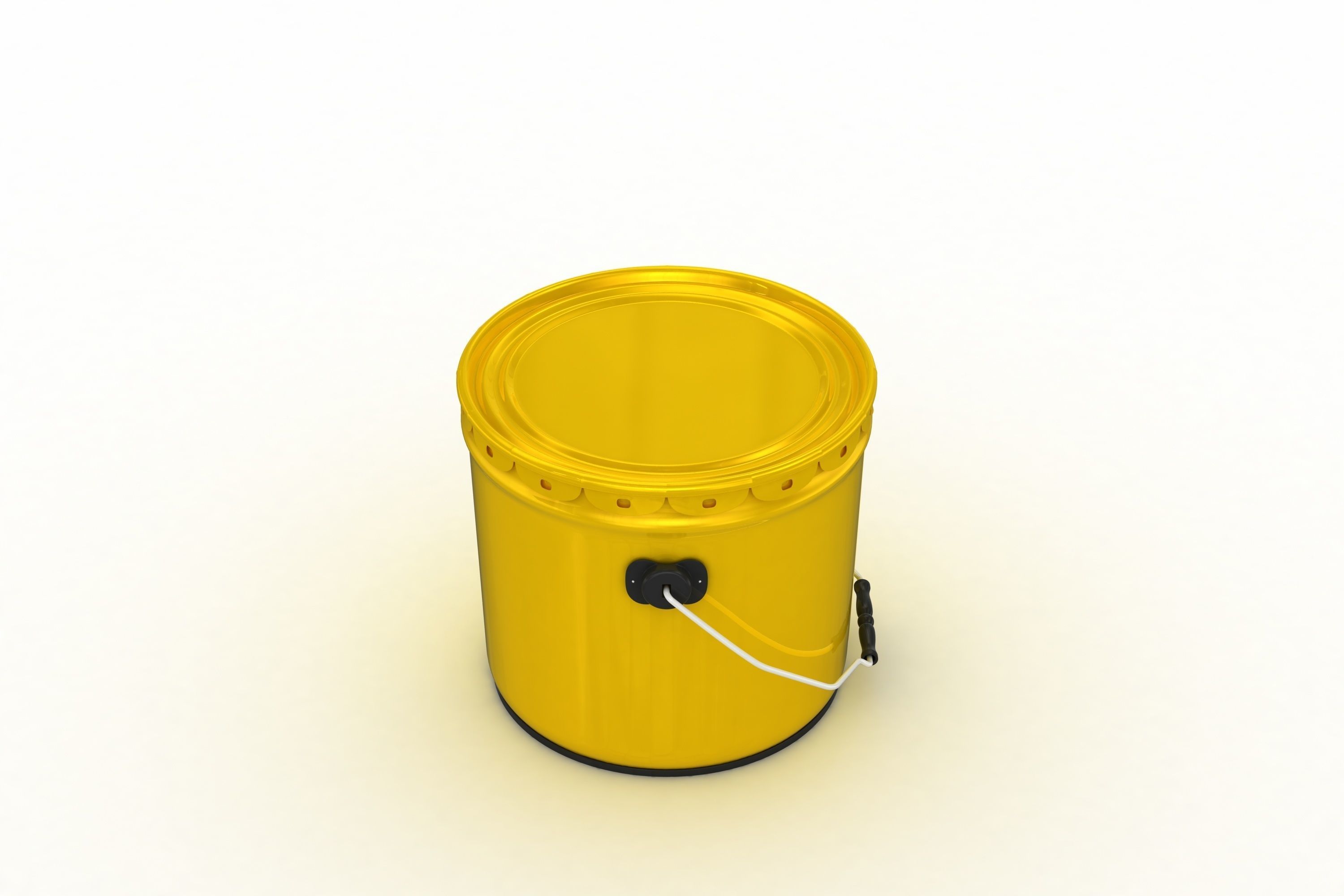 Metal Paint Bucket 3 Gallon Mockup 3D model 3D model_6