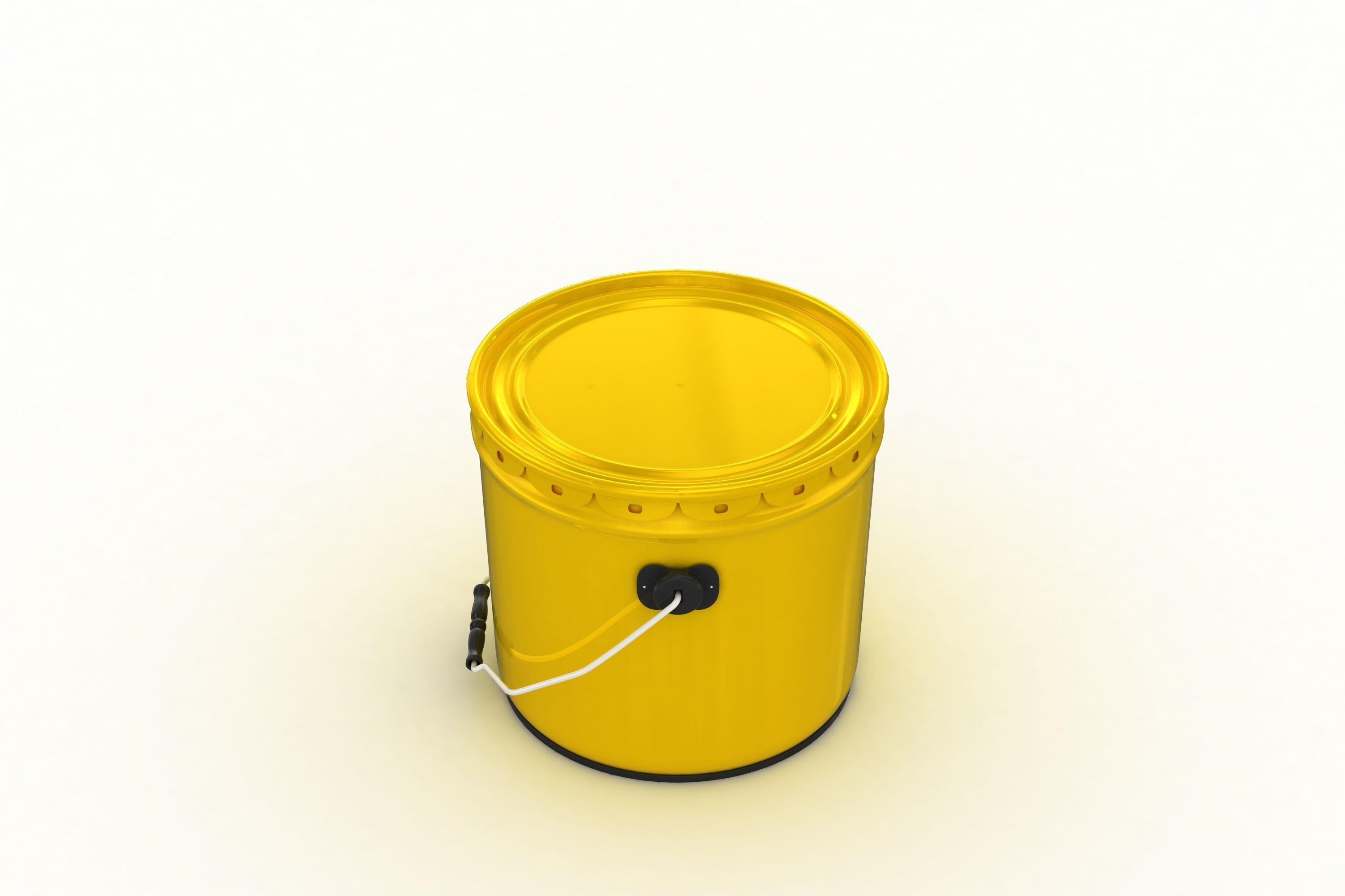 Metal Paint Bucket 3 Gallon Mockup 3D model 3D model_5