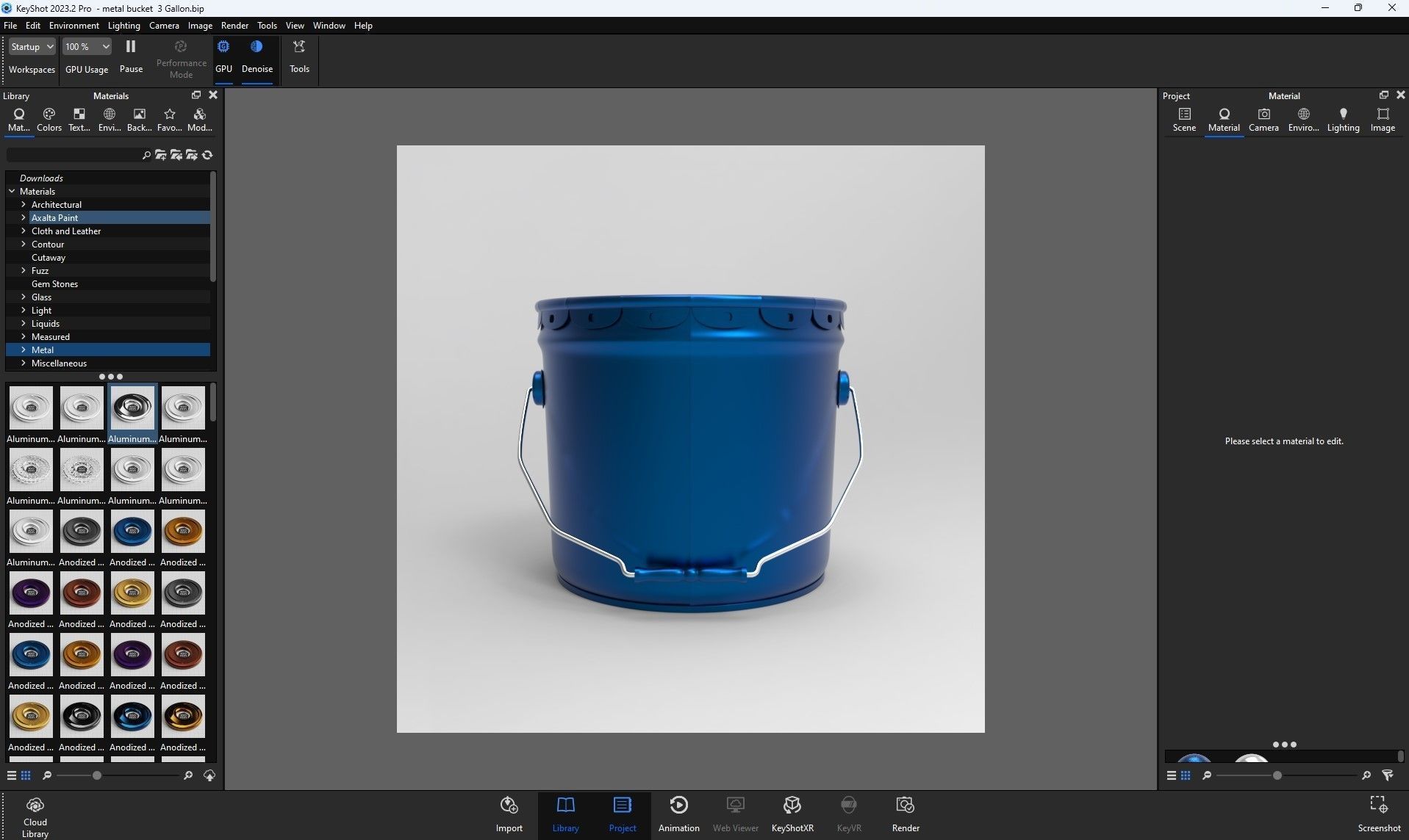 Metal Paint Bucket 3 Gallon Mockup 3D model 3D model_18
