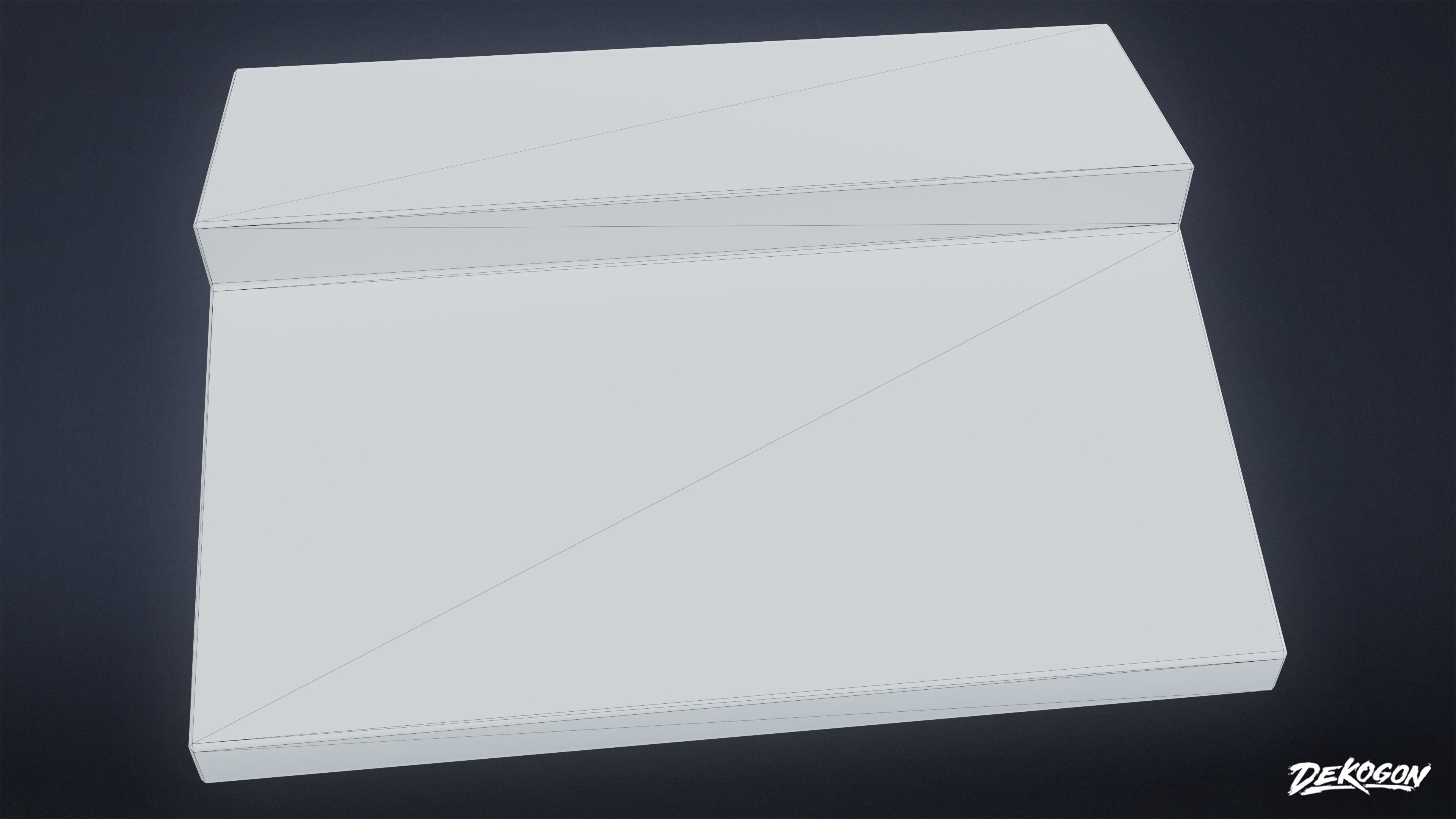 KITCHEN - Exhaust Hood 01 - LOW POLY Low-poly 3D model_1