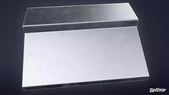 KITCHEN - Exhaust Hood 01 - LOW POLY Low-poly 3D model