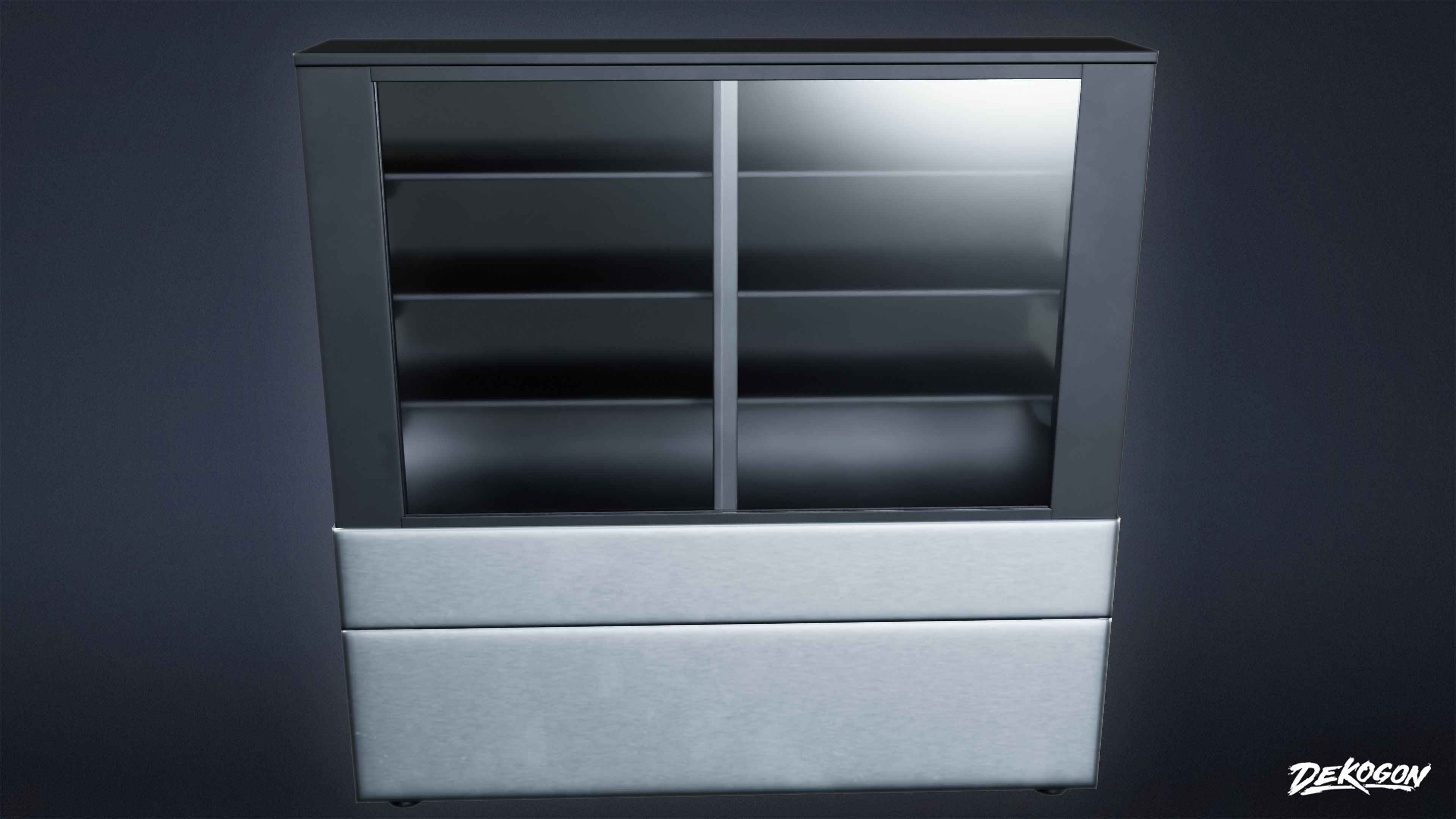 KITCHEN - Food Display 01 - LOW POLY Low-poly 3D model_4