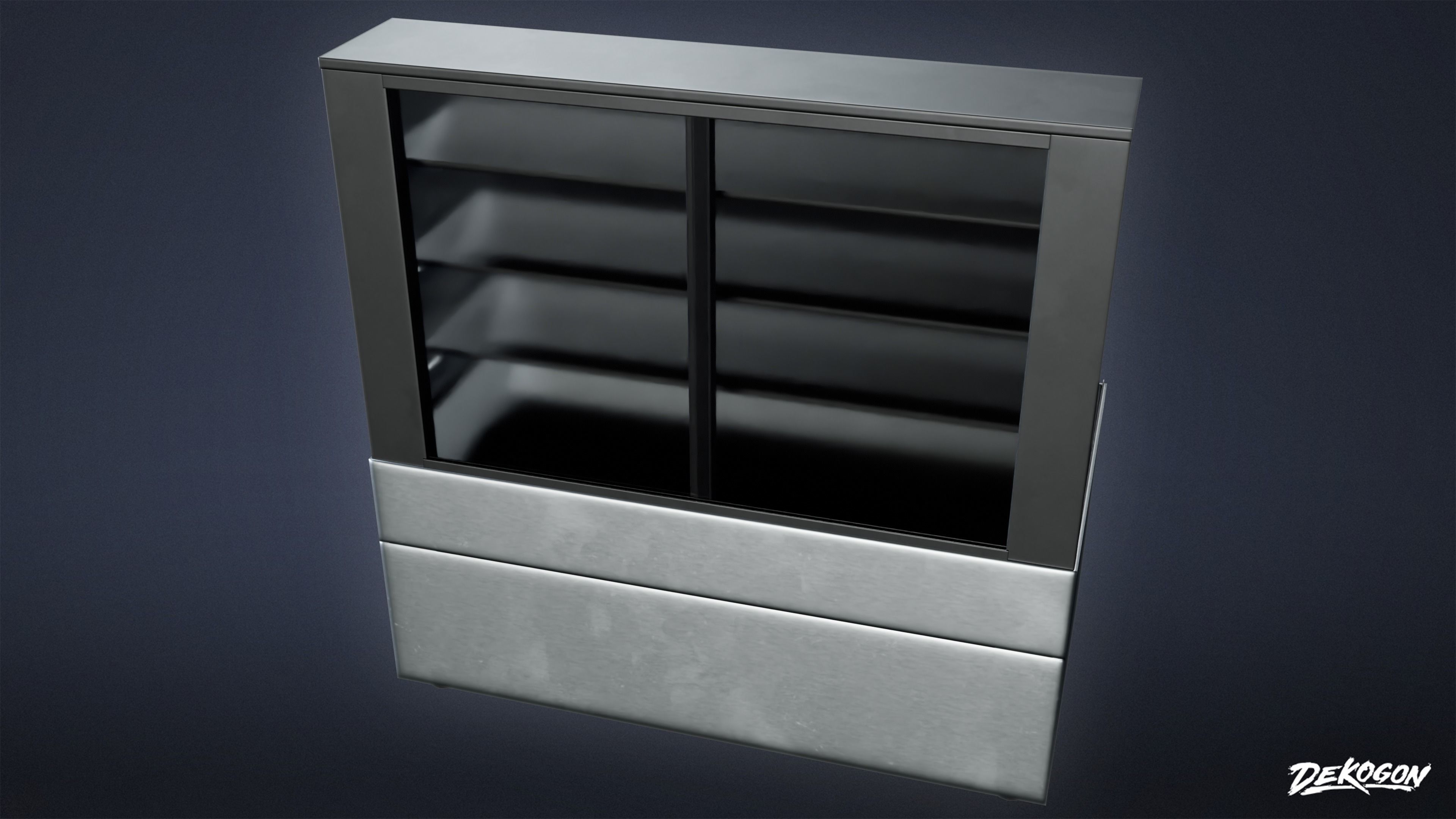 KITCHEN - Food Display 01 - LOW POLY Low-poly 3D model_6