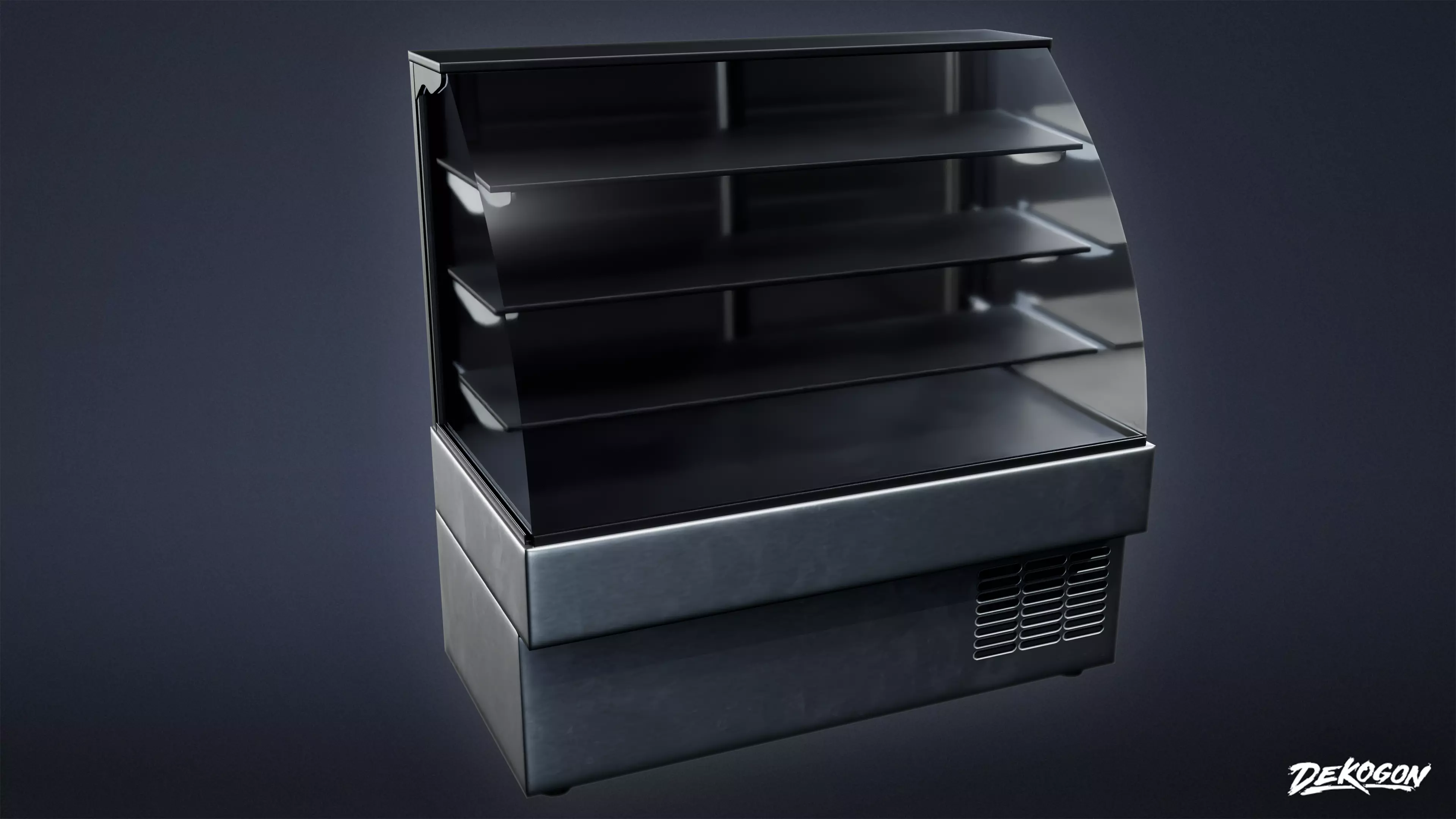 KITCHEN - Food Display 01 - LOW POLY Low-poly 3D model_0