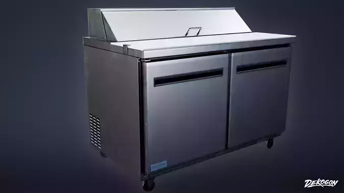 KITCHEN - Food Prep Table 01 - LOW POLY Low-poly 3D model