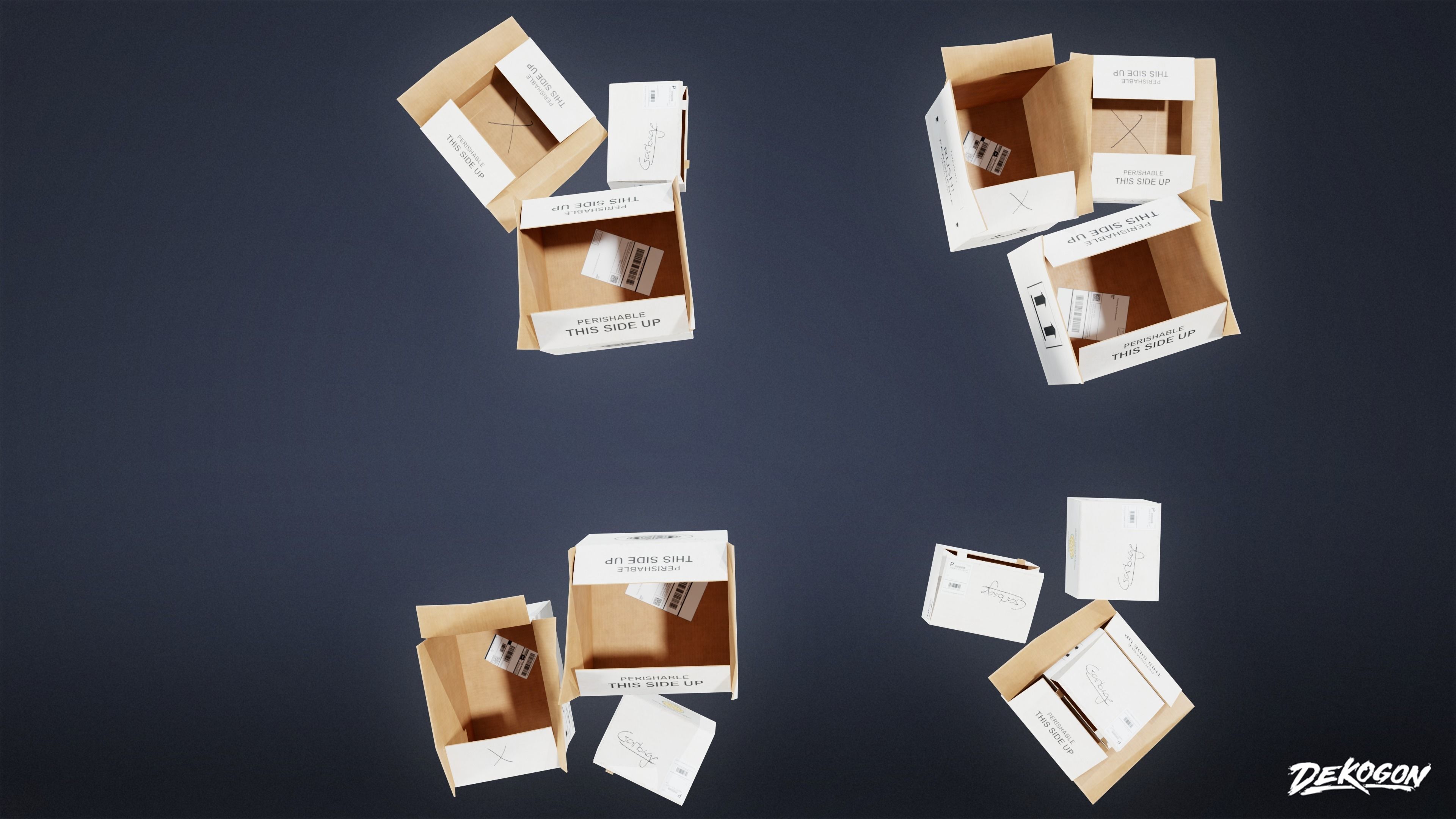 KITCHEN - Food Shipment 02 - LOW POLY Low-poly 3D model_3