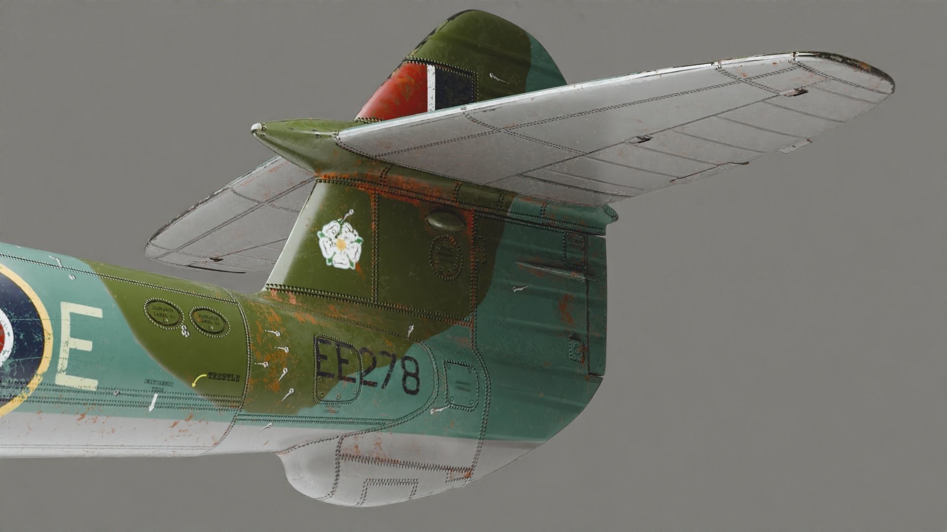 Gloster Meteor F Mk 3 1949 3D model_7