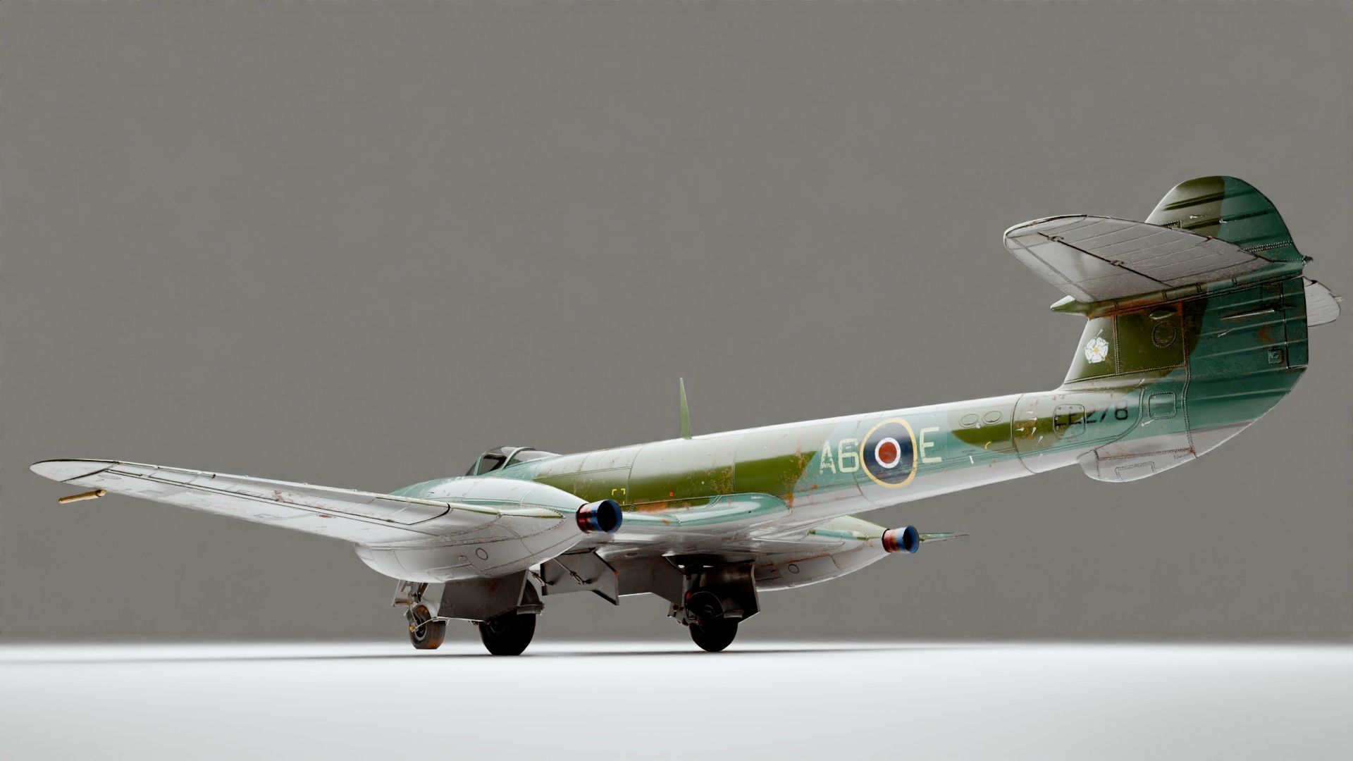 Gloster Meteor F Mk 3 1949 3D model_9