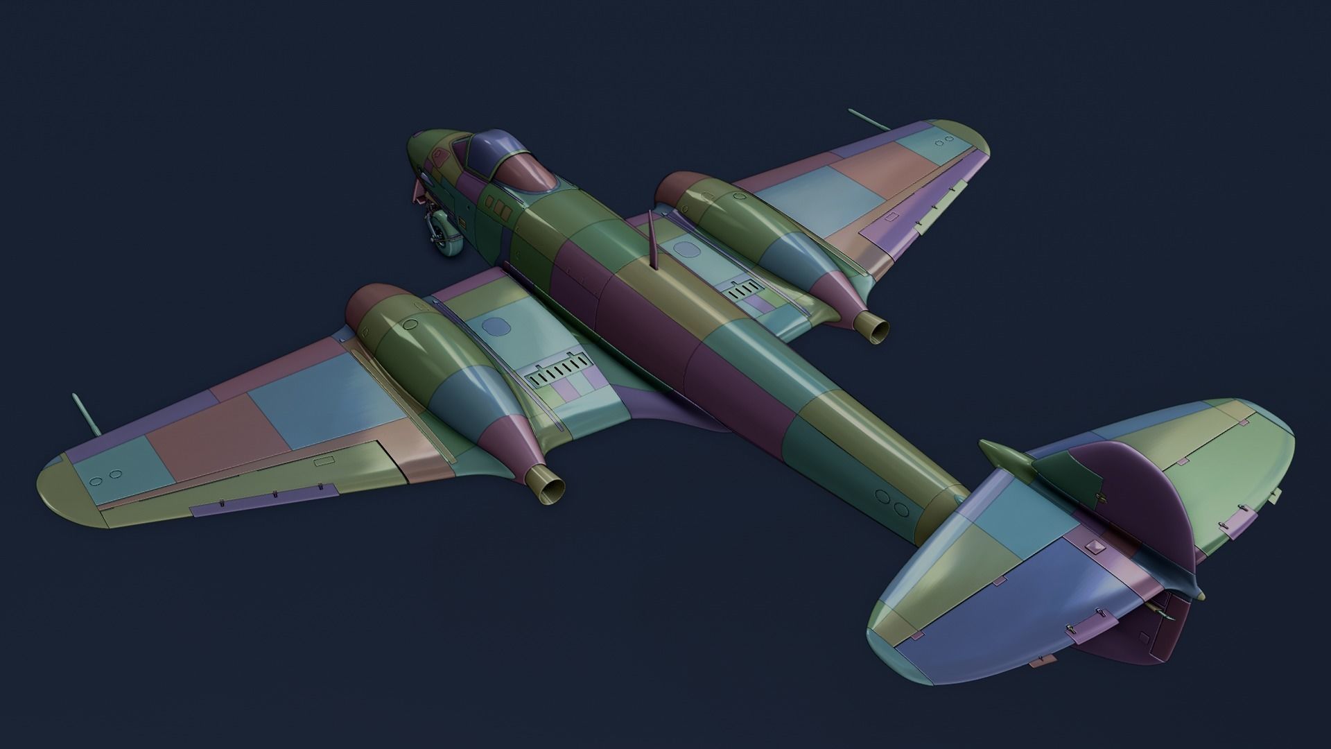 Gloster Meteor F Mk 3 1949 3D model_13