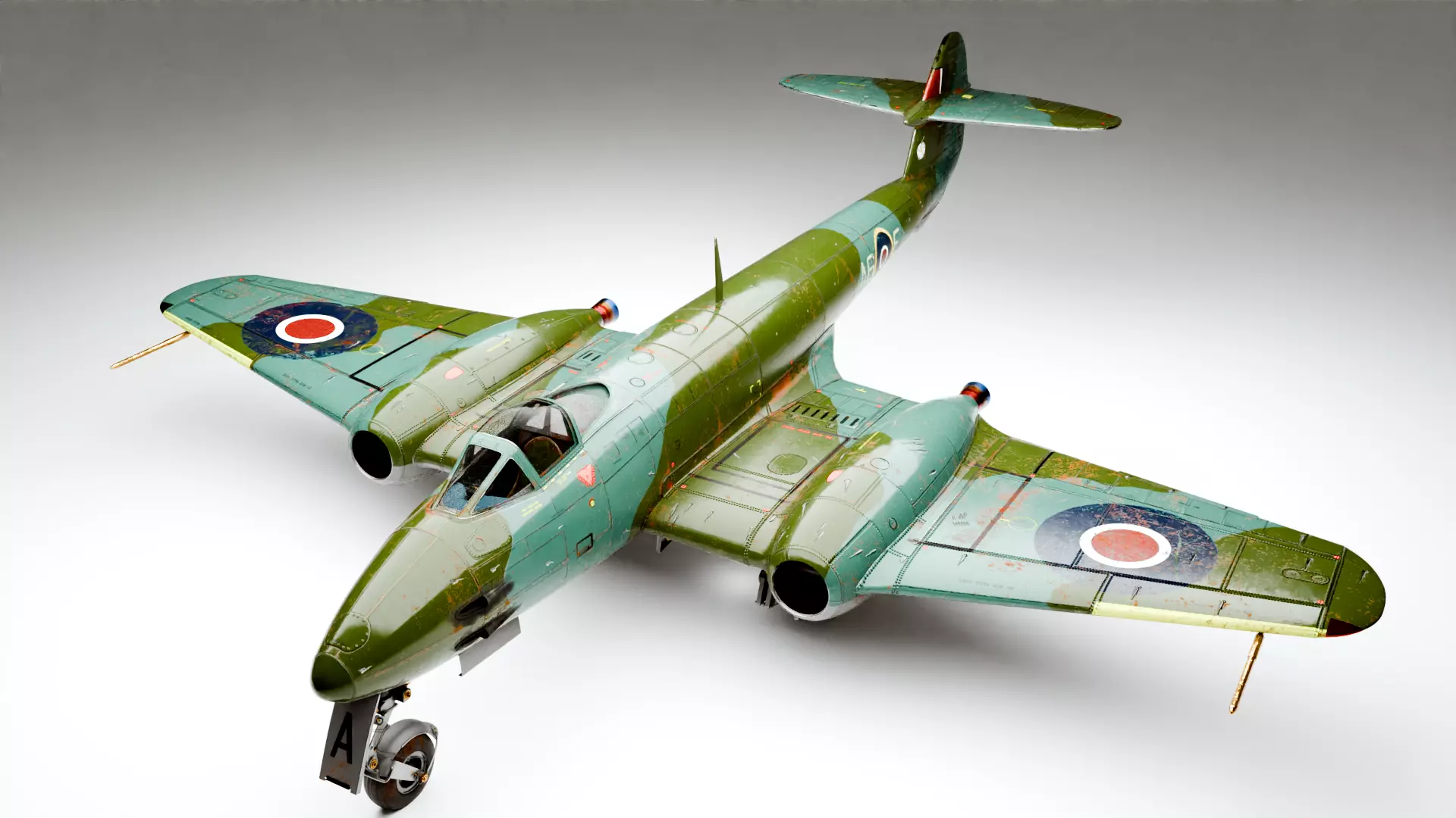 Gloster Meteor F Mk 3 1949 3D model_0